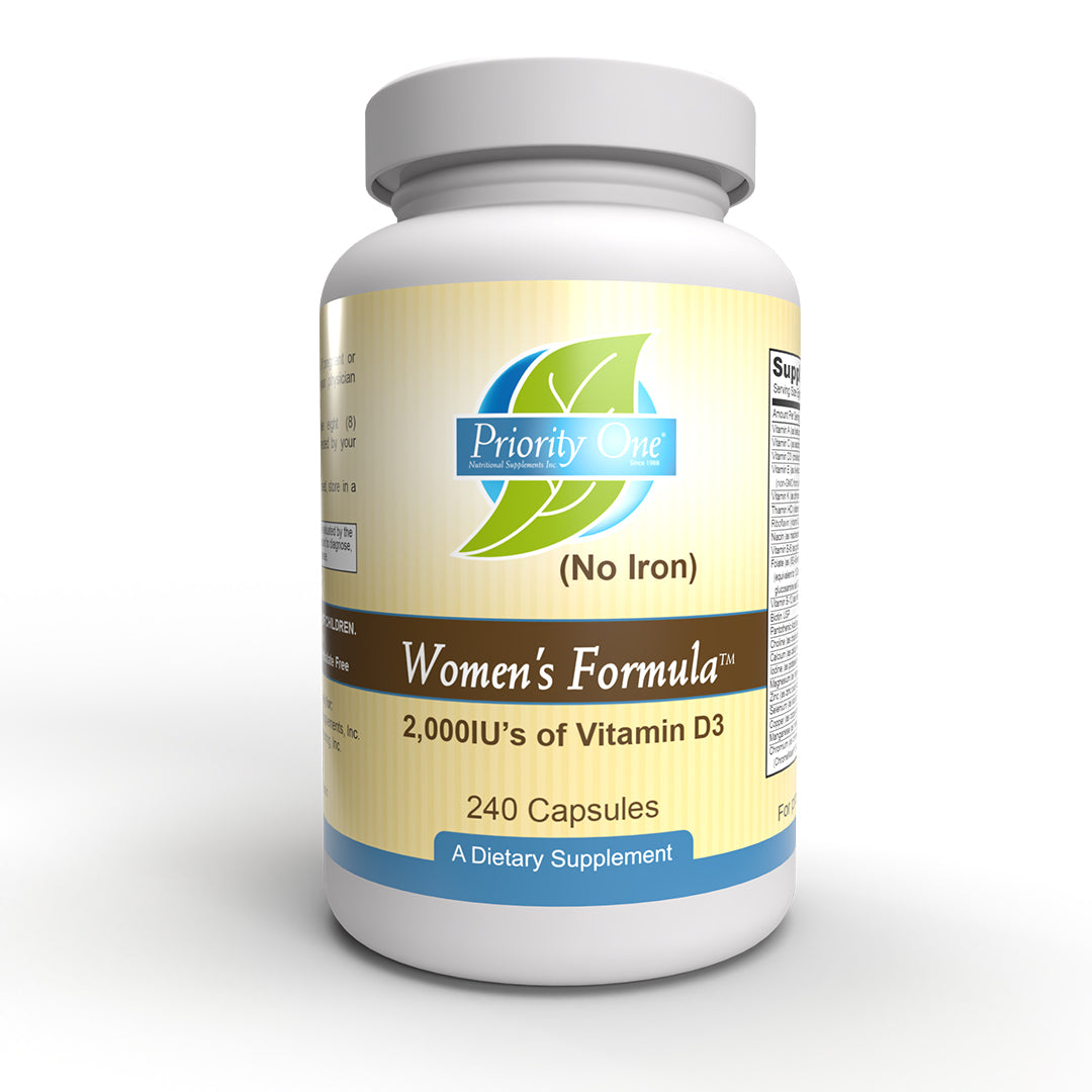 Women's Multivitamin No Iron 240 Capsules - Broad Spectrum Vitamin & Mineral Supplement for Women Without Iron - Supports Energy, Immunity & Overall Health for Active Lifestyles