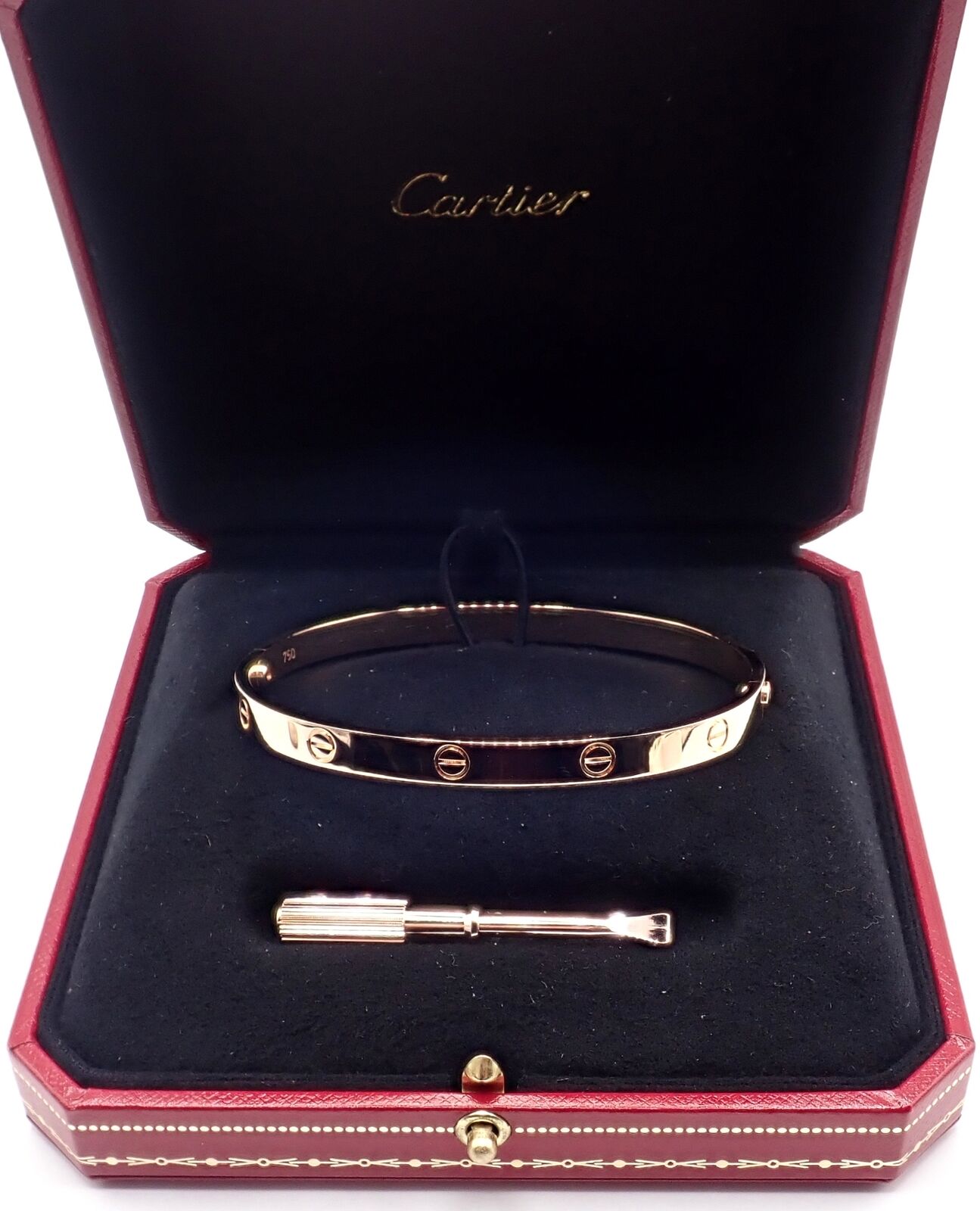 Authentic Cartier 18k Rose Gold Love Bangle Bracelet - Size 21 - Luxury Jewelry for Women - Perfect for Anniversaries, Weddings & Special Occasions