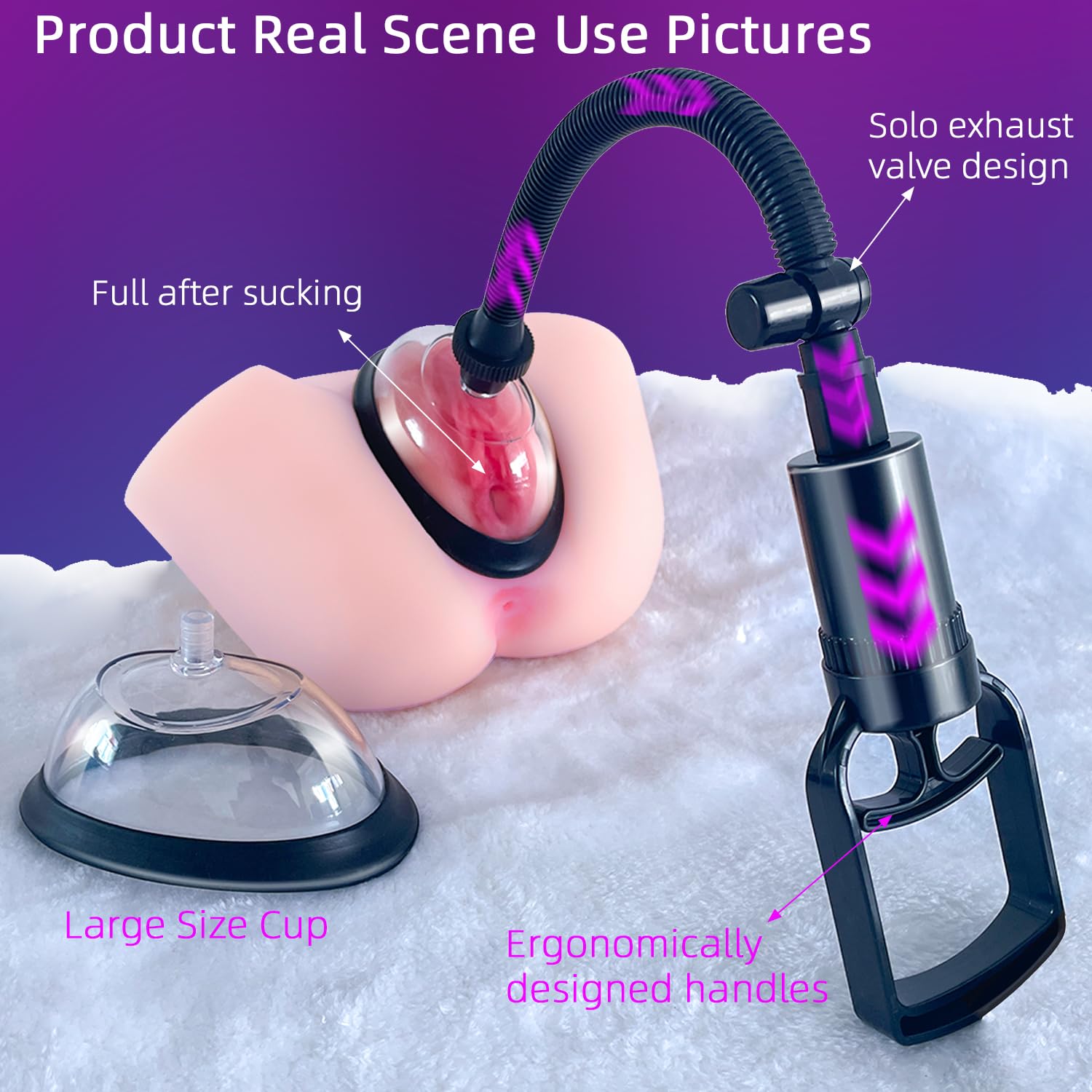 Premium Clitoral Pump for Women - 2 Suction Cup Set for Enhanced Pleasure & Sensation | Adult Sex Toy for Couples Play & Solo Stimulation | Perfect for Spicing Up Intimate Moments & Exploring New Sensations