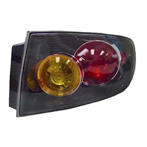 RAREELECTRICAL Replacement Right Tail Light Assembly for 2003-2006 Mazda 3 Sedan with Sport Bumper - Compatible with Part Numbers MA2801127 & BN8R51150E | Perfect for Night Driving Safety & Car Restoration Projects