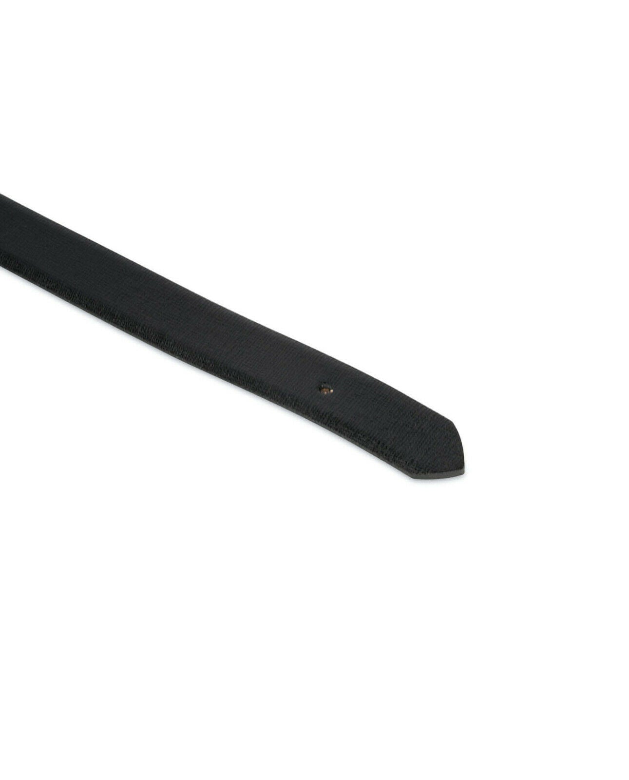 Genuine Saffiano Calfskin Leather Replacement Belt Strap 25mm - Compatible with Dunhill Buckles - Classic Black Dress Belt for Men - Perfect for Business Attire, Formal Occasions & Office Wear