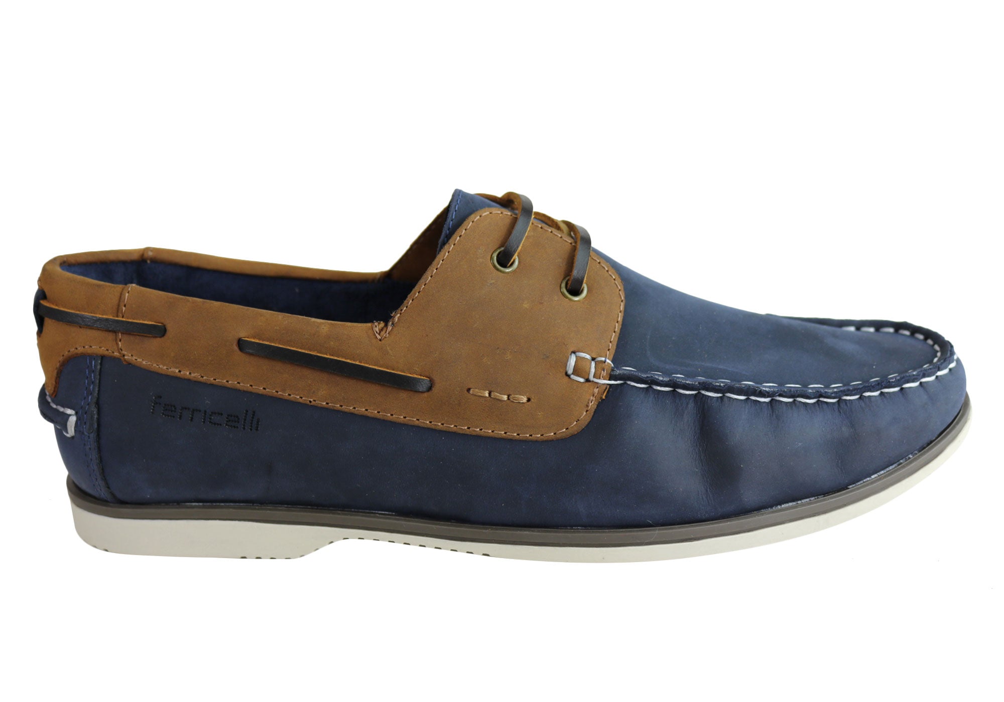 Ferricelli Gordon Men's Casual Leather Lace-Up Shoes - Handmade in Brazil - Comfortable & Stylish for Everyday Wear, Office & Outdoor Activities