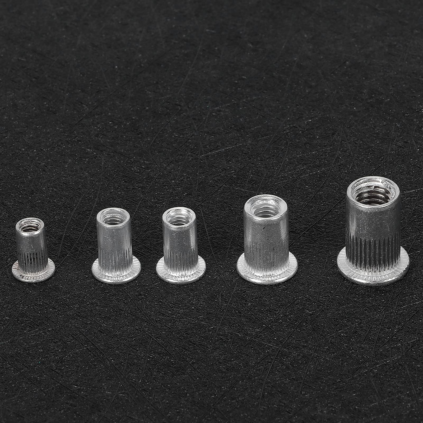Premium Stainless Steel Rivet Nuts Kit - 100Pcs Heavy Duty Threaded Inserts for Furniture, Appliances & Marine Hardware - Secure Fastening Solution for DIY, Home Improvement & Boat Maintenance