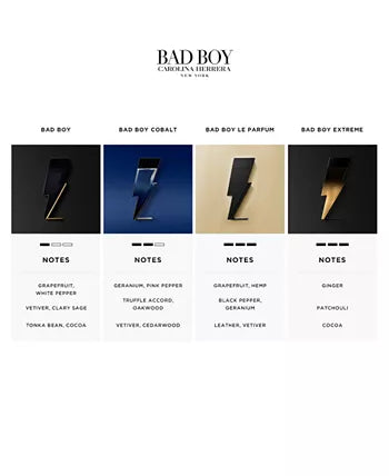 Carolina Herrera Bad Boy Cologne for Men - 5.1 oz Eau de Toilette Spray | Fresh & Masculine Fragrance for Date Night, Office & Special Occasions