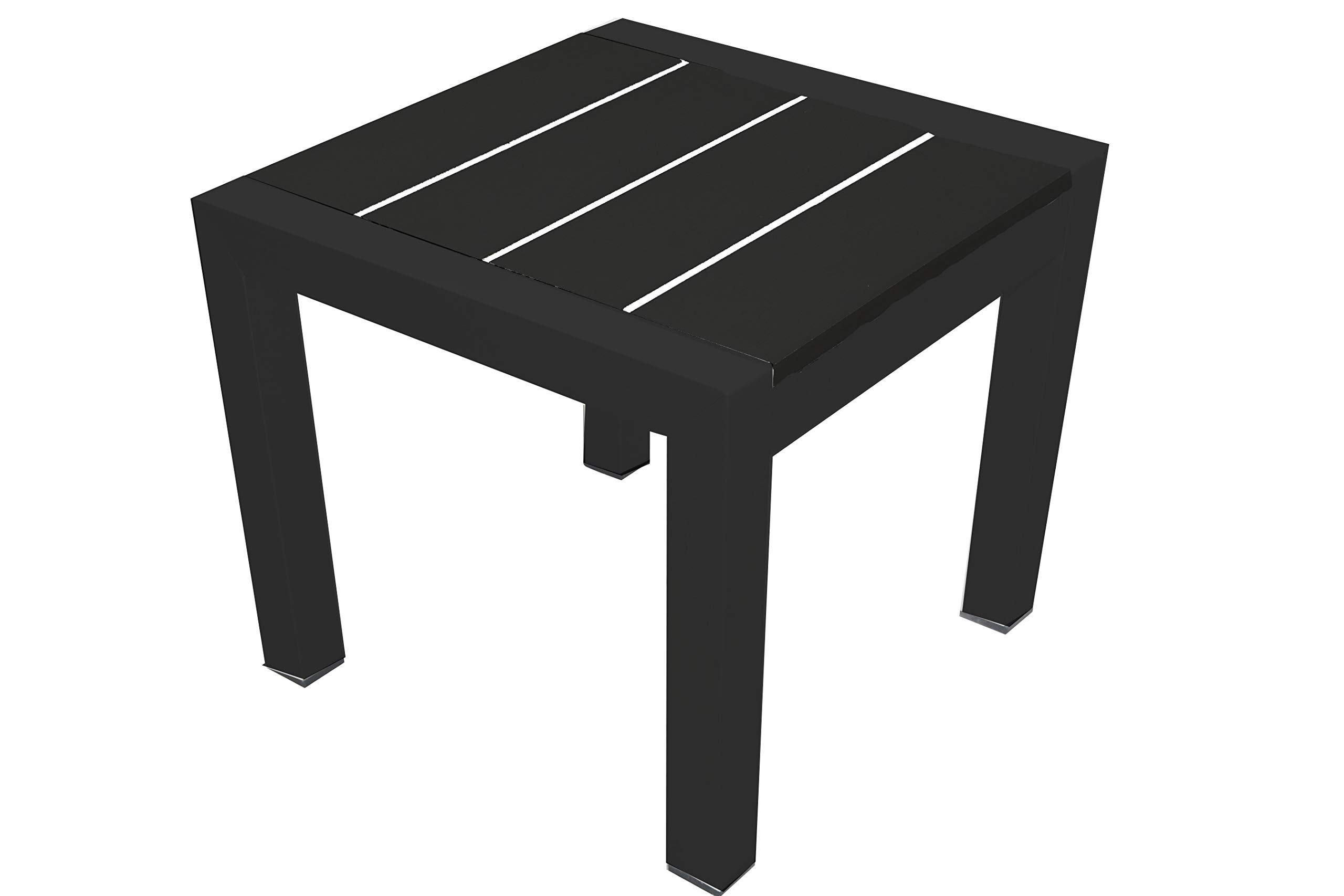 Joseph ST BLKBLK Modern Side Table in Black - Perfect for Living Room, Bedroom, or Office Accent Furniture