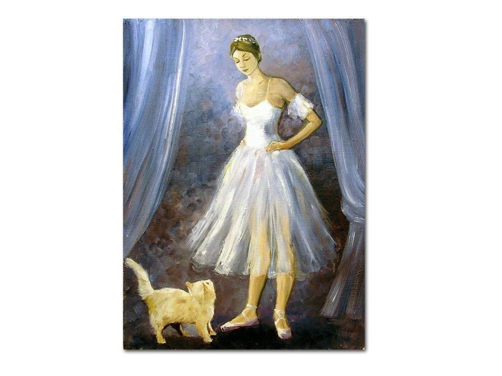 Elegant Ballerina Ballet Greeting Card Set - 6 Unique Ballet-Themed Art Cards for Birthdays, Thank You & Special Occasions