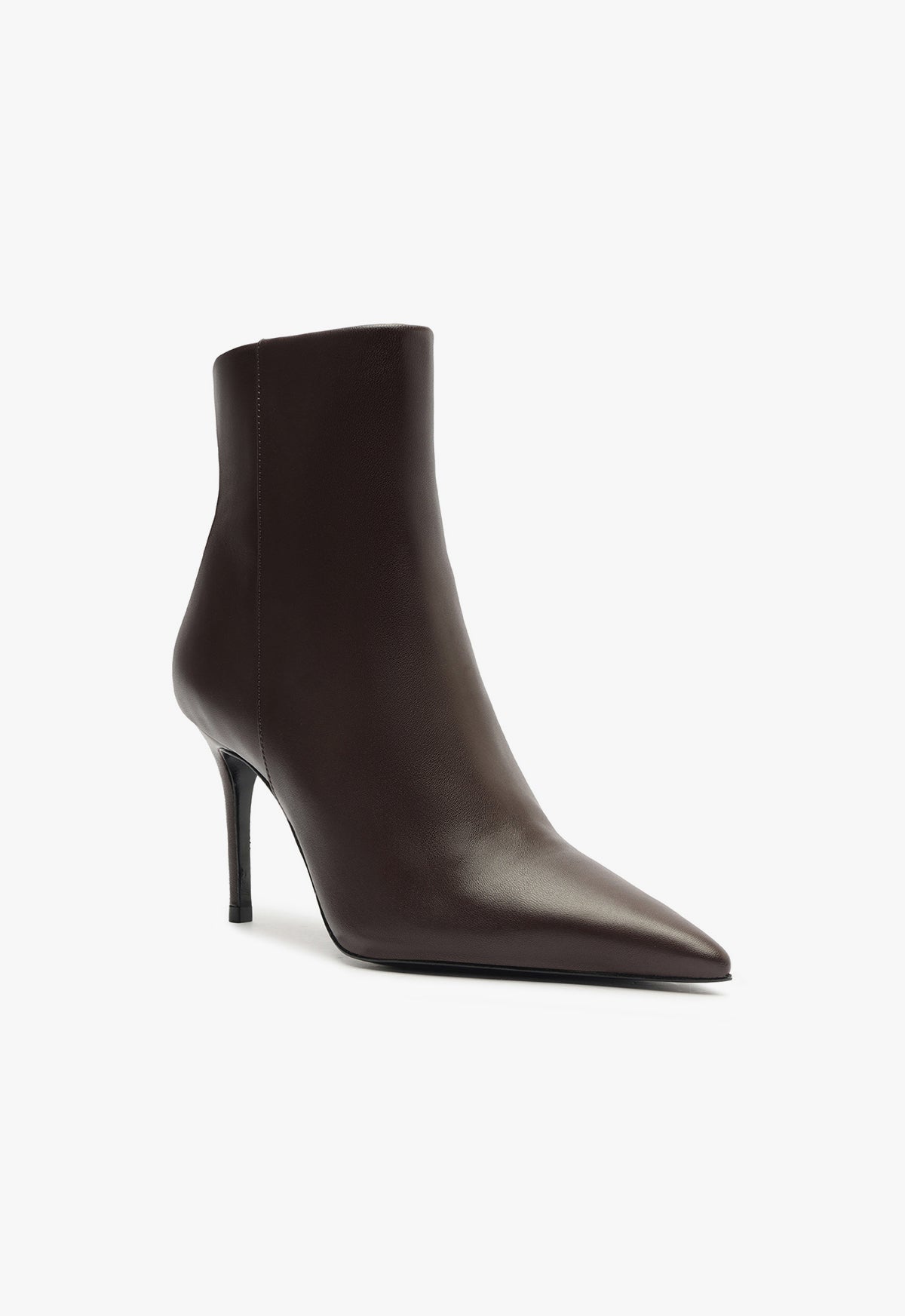 Mikki Nappa Leather Bootie Women's High Heel Ankle Boots - Fashionable & Comfortable for Party, Work & Night Out