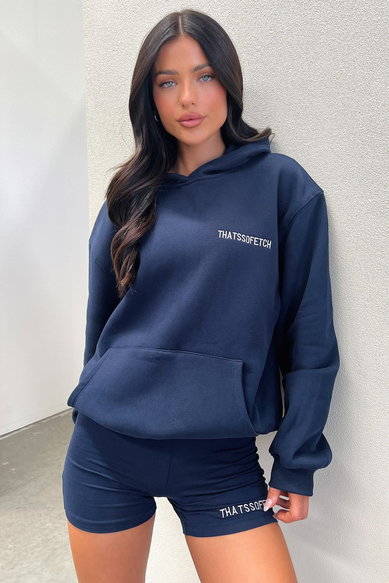Jaska Hoodie for Men & Women - Soft Fleece Pullover with Kangaroo Pocket, Navy Blue - Perfect for Casual Wear, Outdoor Activities & Lounge Comfort