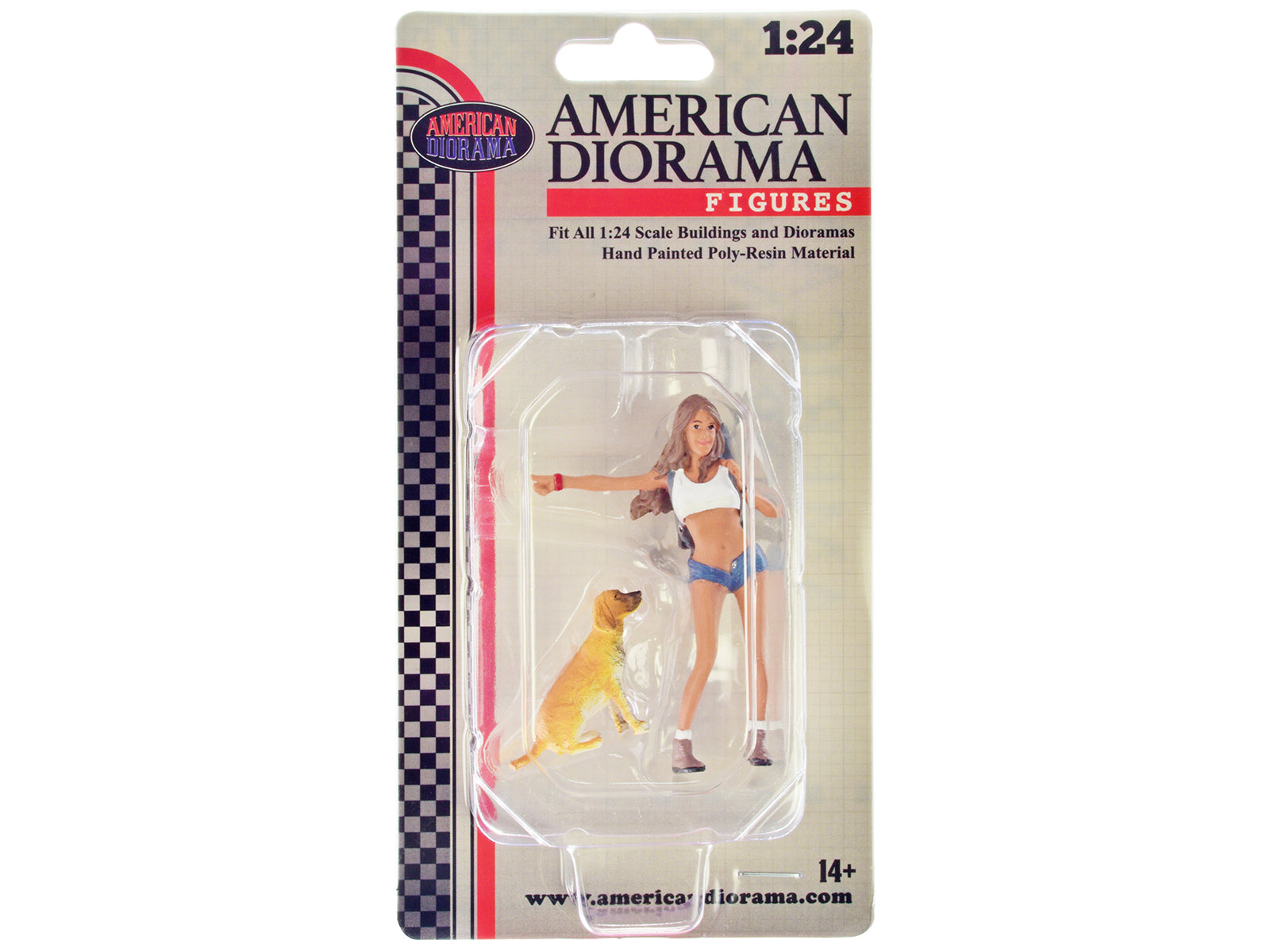 American Diorama Figure24 Series 1 Figure 705 - 2-Piece 1/24 Scale Model Figures Set for Car Dioramas, Train Layouts & Miniature Displays