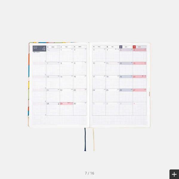 Hobonichi Techo 2025 Planner - A5 Size Daily Journal with Rainbow Art Cover, English Edition | January Start, Monday Week Format | Perfect for Bullet Journaling, Creative Writing & Productivity Tracking