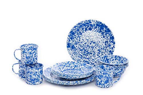 Blue/White Splatter