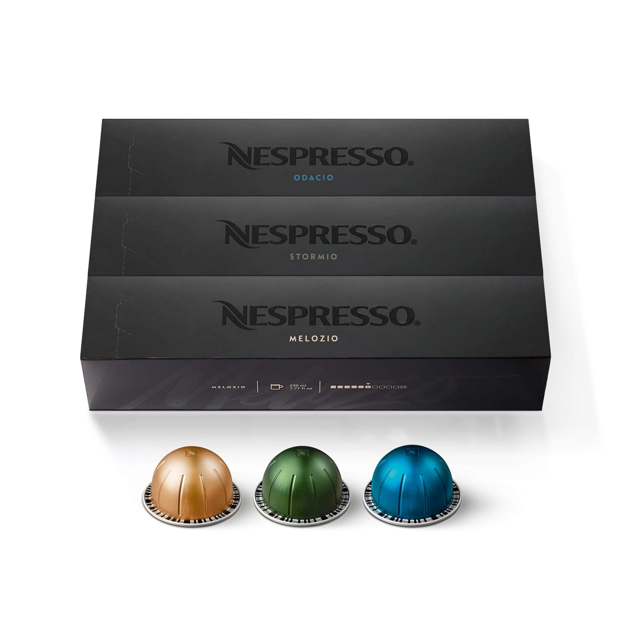 Nespresso VertuoLine Coffee Capsules Bundle - 50 Voltesso + 30 Variety Pack Pods for Vertuo Next & Plus Machines | Perfect for Home & Office Brewing