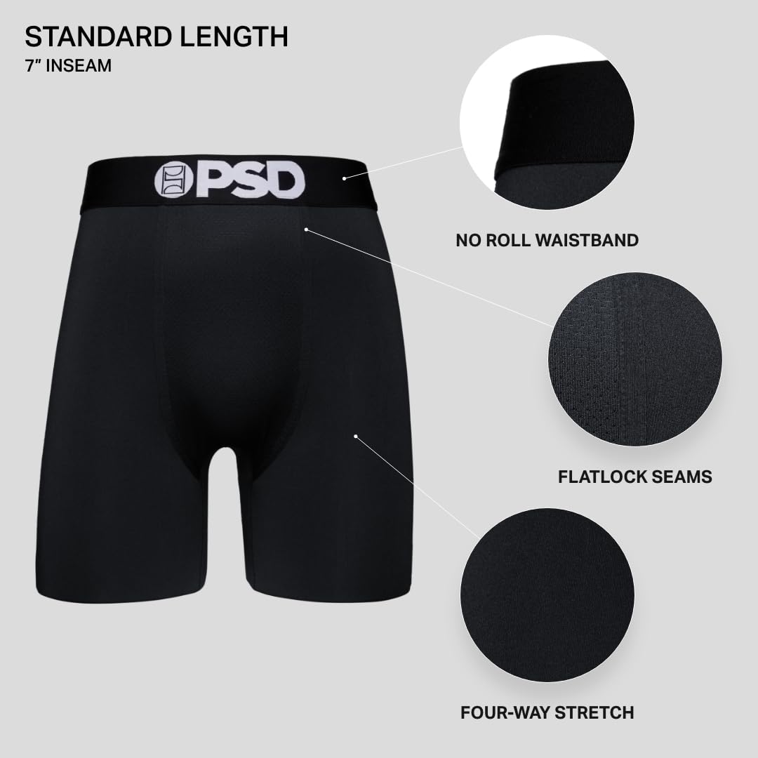 PSD Men's Spongebob Squarepants Boxer Briefs - Breathable & Supportive Underwear with Moisture-Wicking Fabric for All-Day Comfort - Perfect for Casual Wear, Sleep & Lounge
