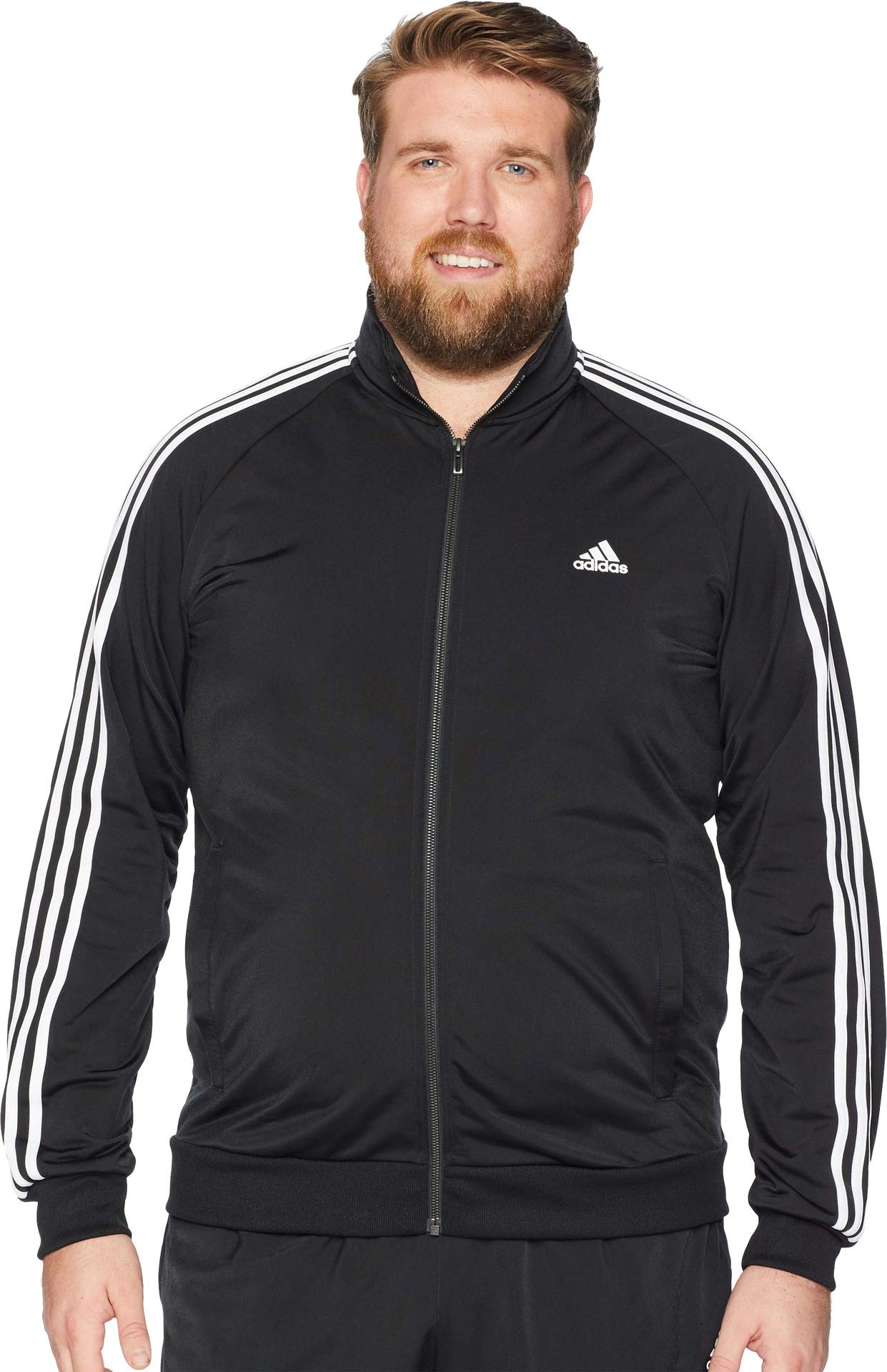 Adidas Performance Men's Essentials 3-Stripe Track Jacket - Lightweight Running & Training Hoodie for Gym, Jogging & Casual Wear