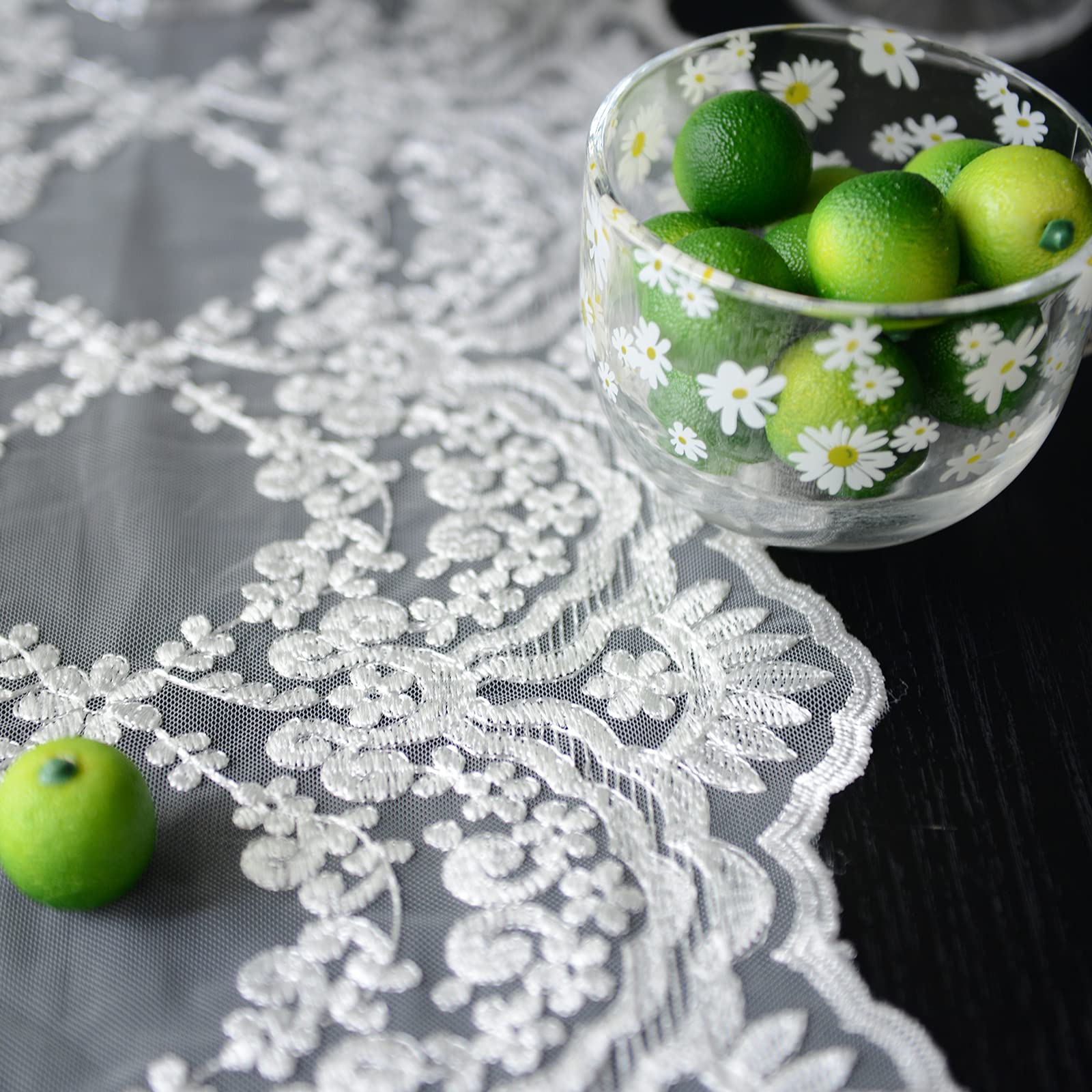 SUTAVIA Lace Table Runner 12