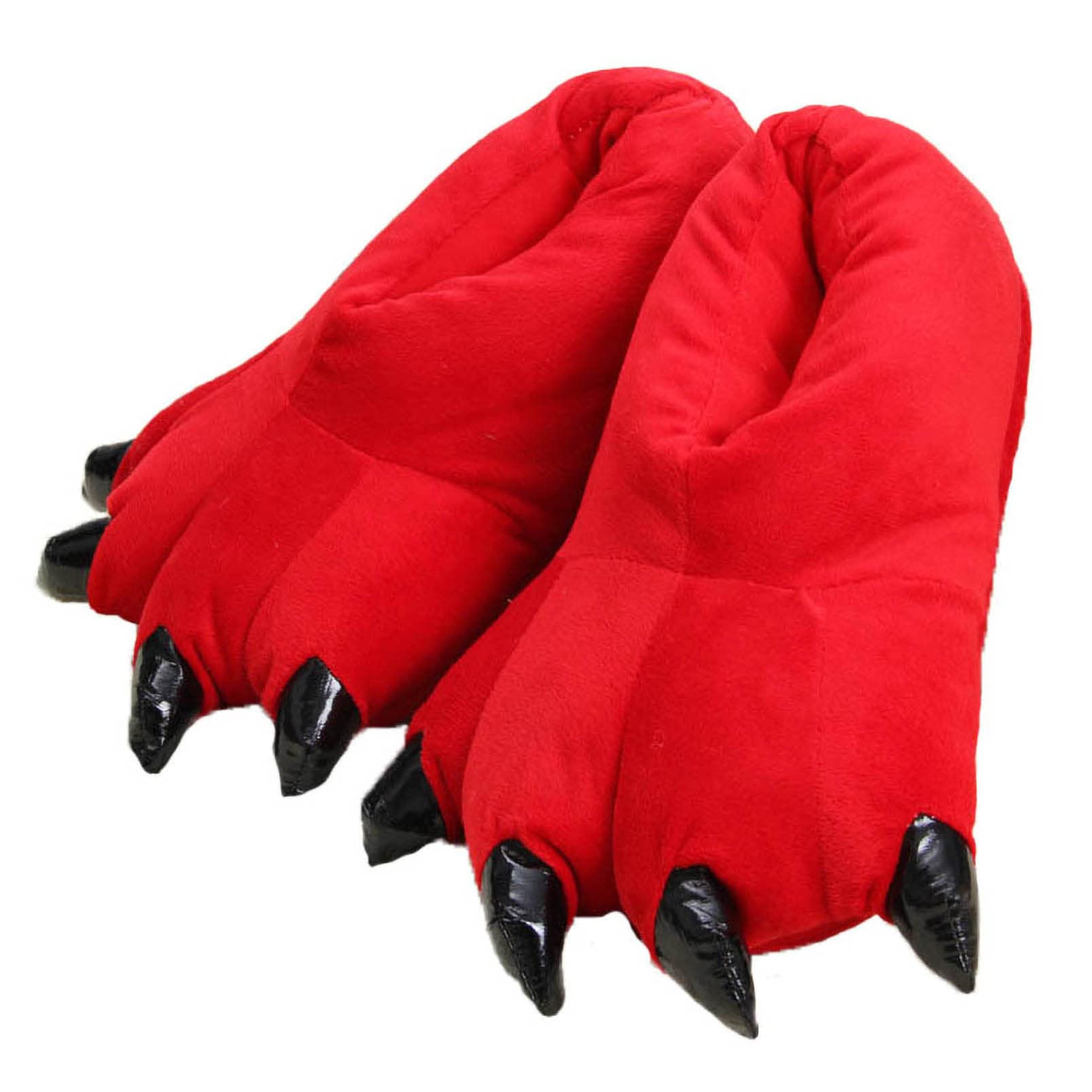 IXITON Unisex Funny Animal Paw Slippers - Furry Dinosaur & Bear Claw Plush House Shoes for Men & Women | Cozy Cartoon Slippers for Indoor Comfort, Lounge Wear & Gift Giving