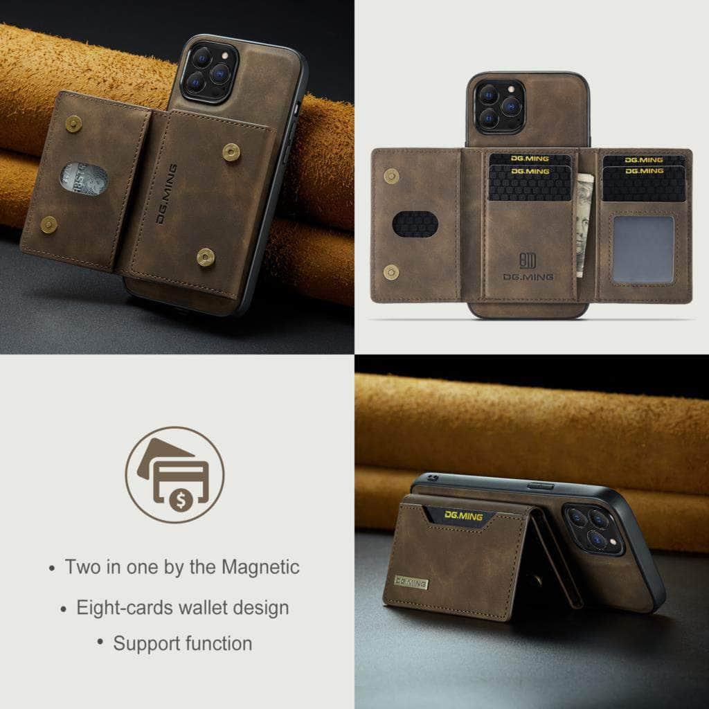 iPhone 15 Magnetic Wallet Case with Split Body Design - Slim Protective Cover for Cards & Cash | Perfect for Everyday Use, Travel and Hands-Free Convenience