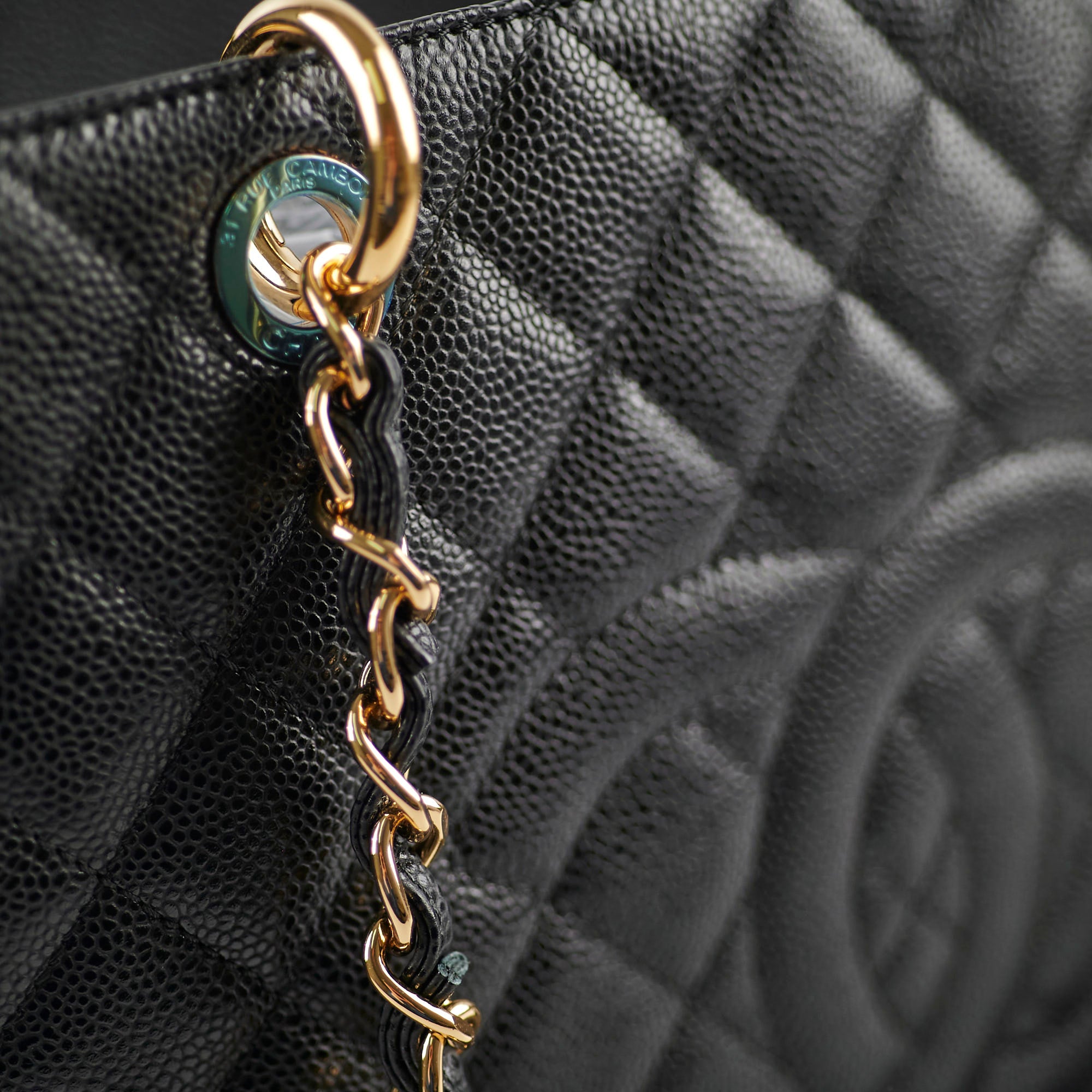 Chanel Caviar Leather GST Grand Shopping Tote Bag Black - Luxury Designer Handbag for Women, Perfect for Work, Travel & Everyday Use