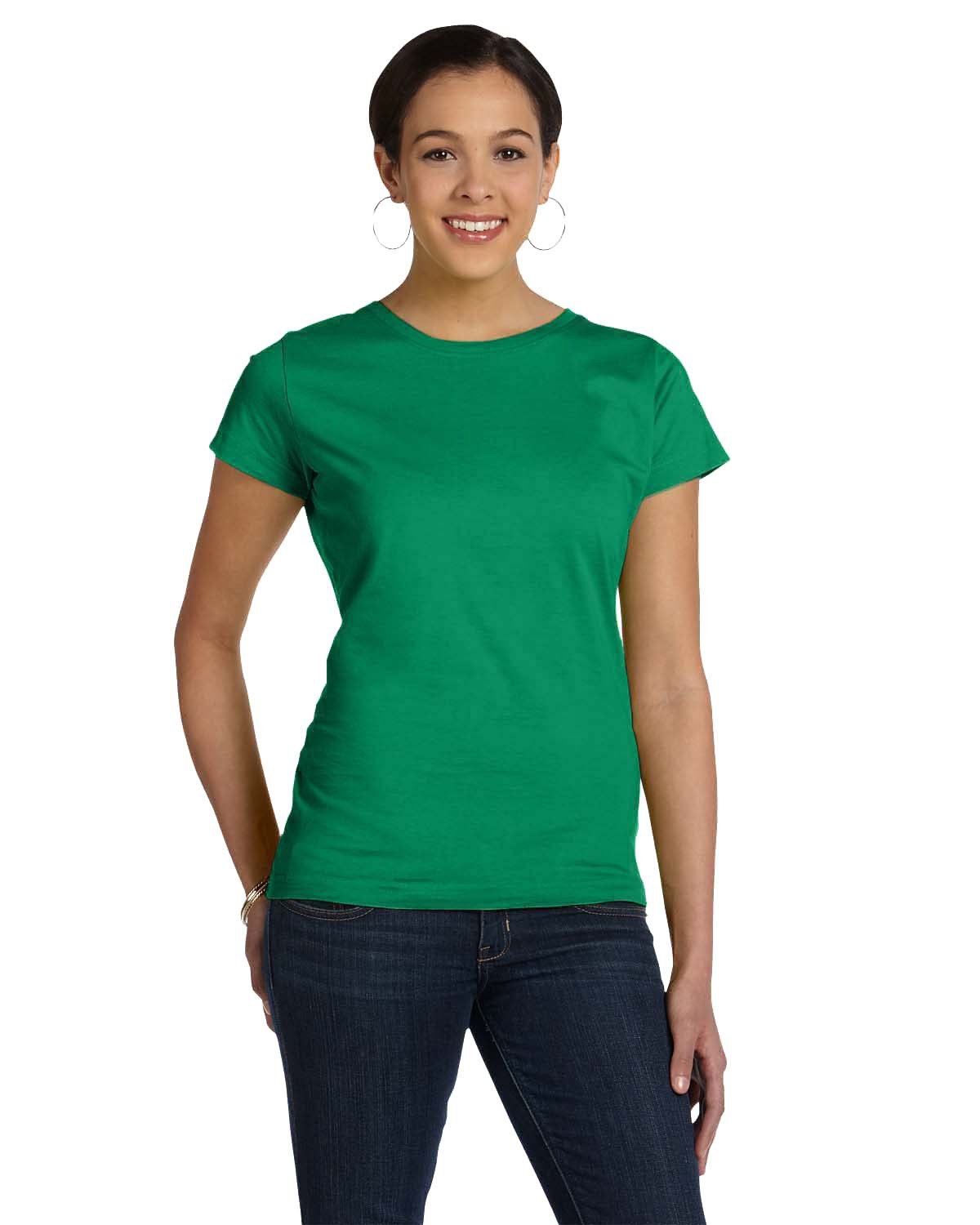 LAT Apparel 3516 Women's Soft Fine Jersey T-Shirt - Comfortable Casual Basic Tee for Everyday Wear, Workout & Layering