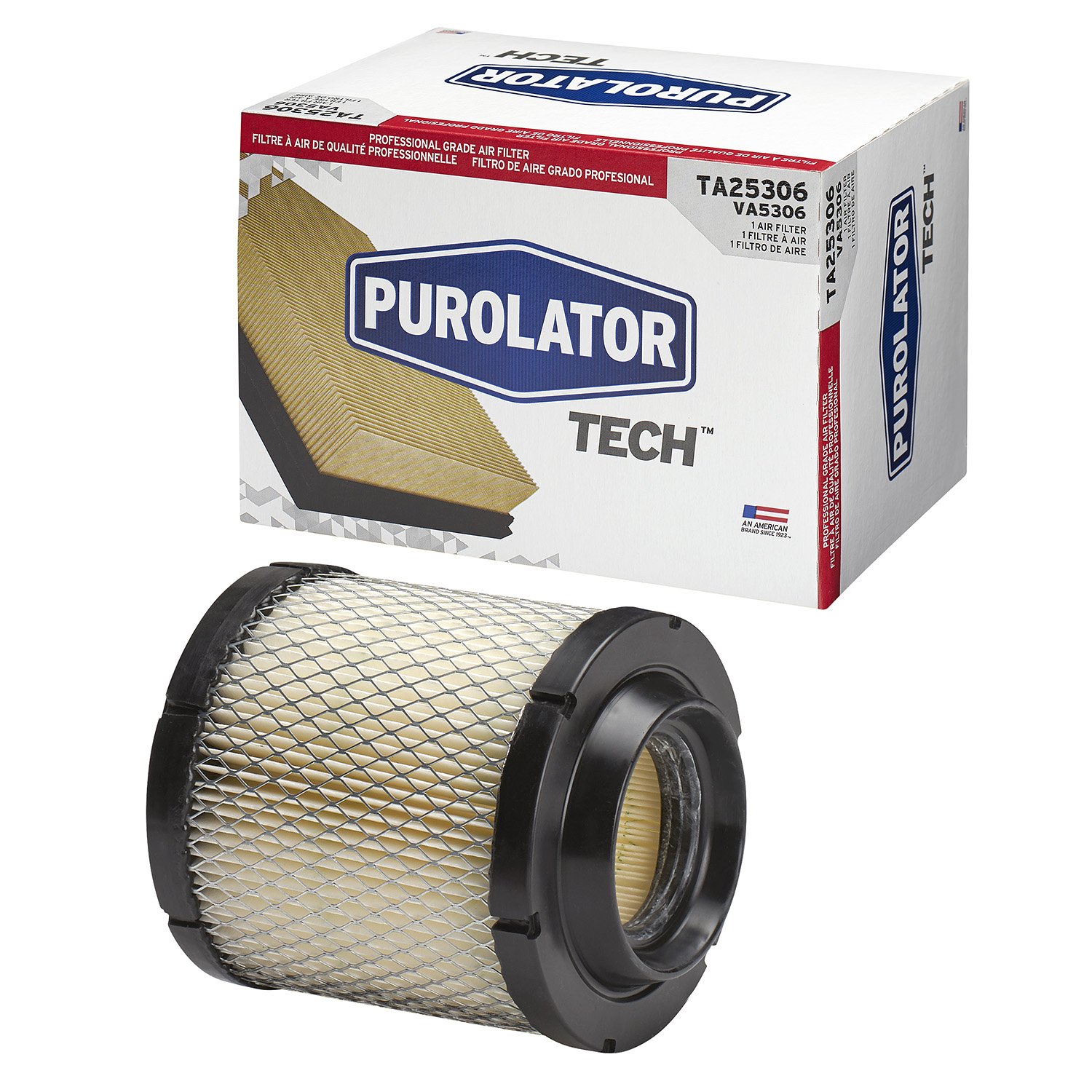 Purolator TA25306 PurolatorTECH Air Filter - High Performance Engine Air Filter for Cars, Trucks & SUVs | Improved Fuel Efficiency & Engine Protection | Ideal for Daily Commuting & Off-Road Adventures