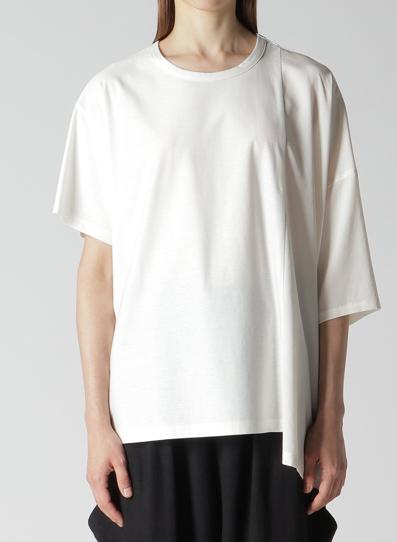 Elegant Crepe de Chine Left Drop Blouse for Women - Soft & Flowy Casual Top for Office, Date Night & Special Occasions