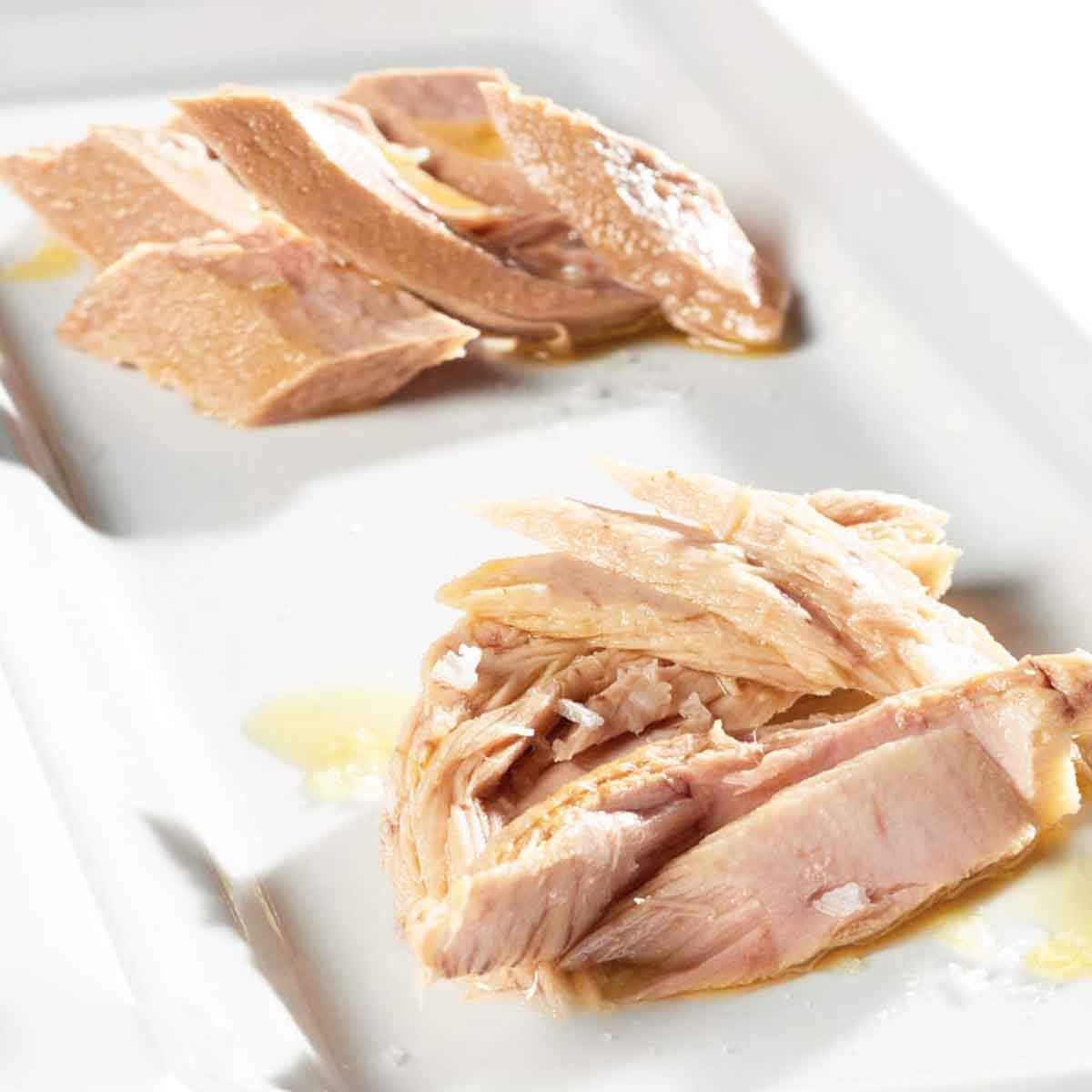 Premium DON BOCARTE White Tuna Belly (Ventresca de Bonito del Norte) - Gourmet Canned Fish for Salads, Tapas & Mediterranean Cuisine