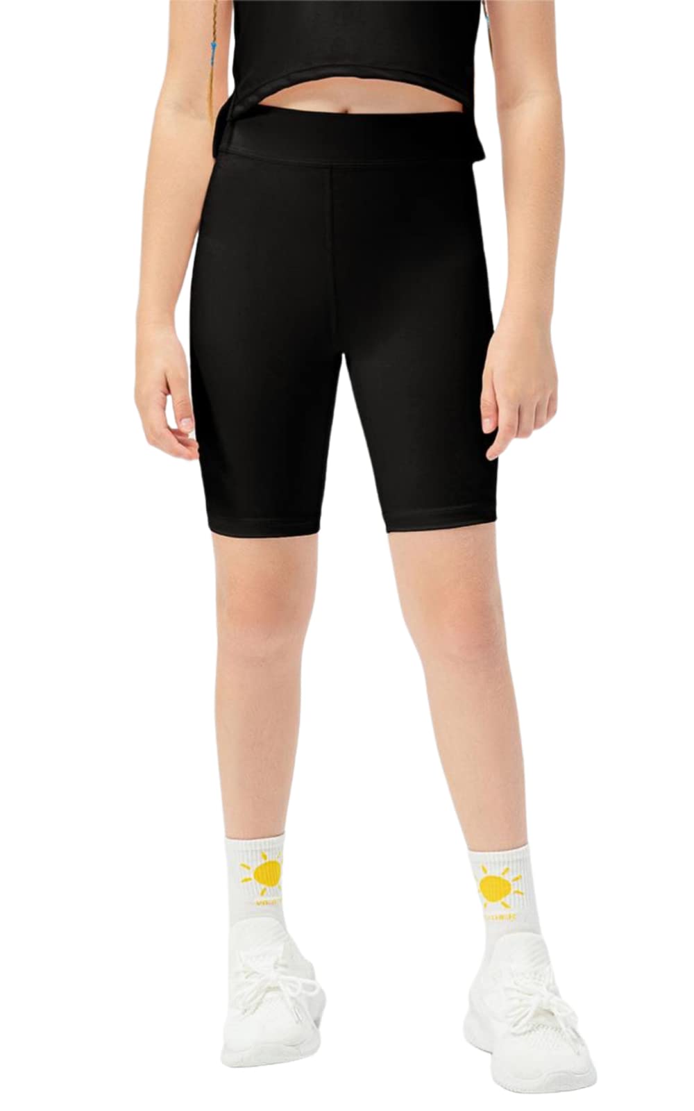 LZEDIRA Girls' Workout Shorts - Yoga, Running, Volleyball & Dance Athletic Shorts for Toddlers & Kids - Perfect for Sports, Gym & Playtime