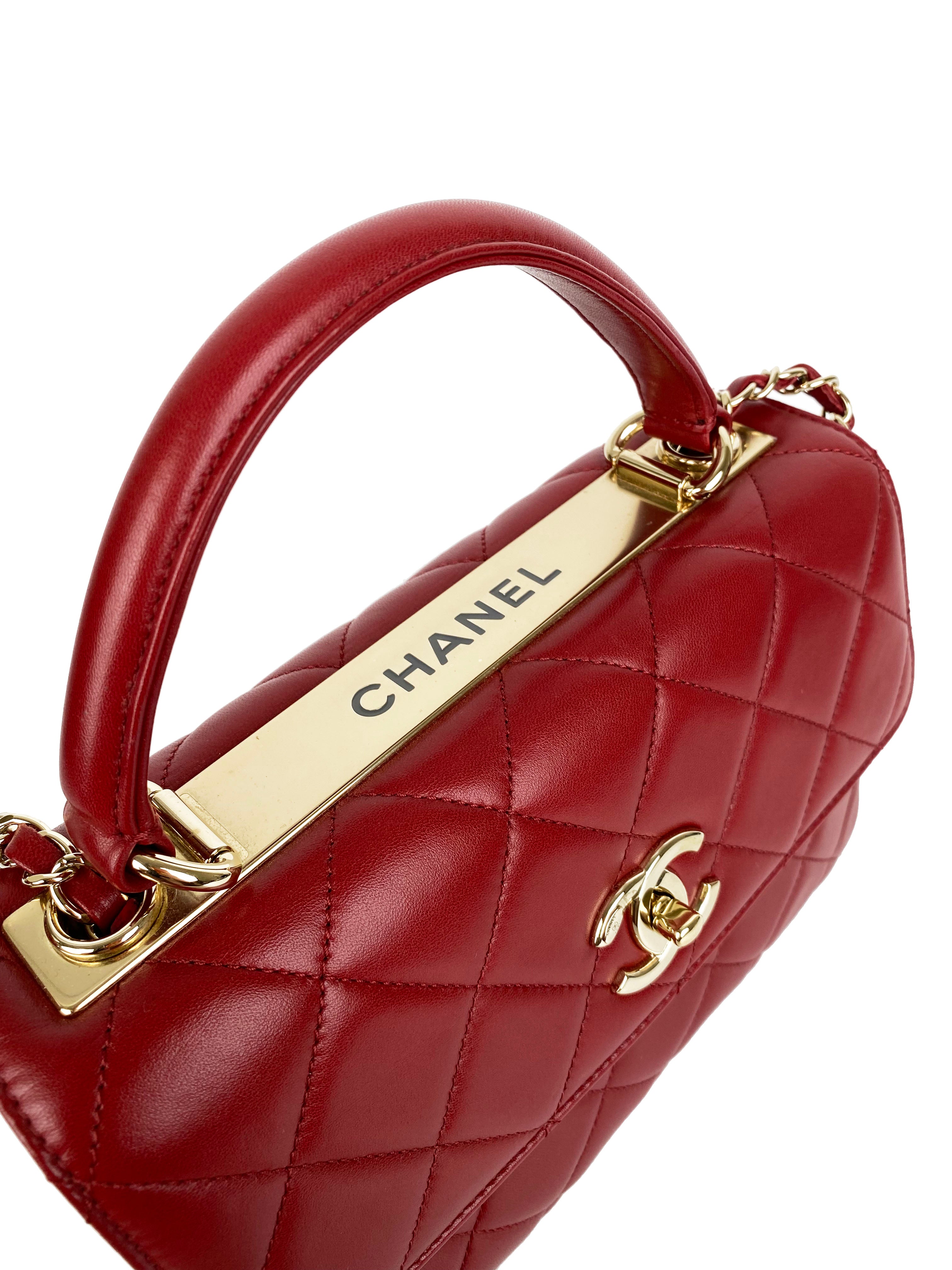 Chanel Small Red Trendy CC Bag - Luxury Crossbody Handbag for Women | Perfect for Parties, Dates & Everyday Use