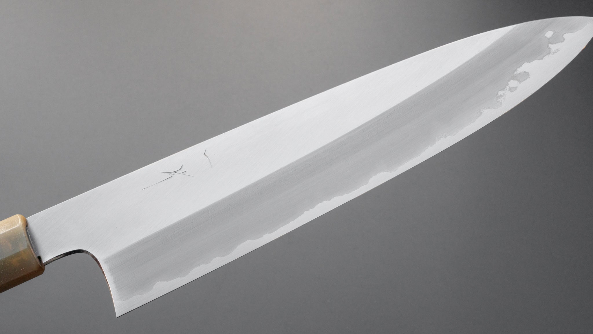 Hitohira Togashi Blue #1 Stainless Clad Migaki Gyuto 240mm Japanese Chef Knife with Taihei Makassar Ebony Handle - Perfect for Sushi, Meat Cutting & Professional Kitchen Use