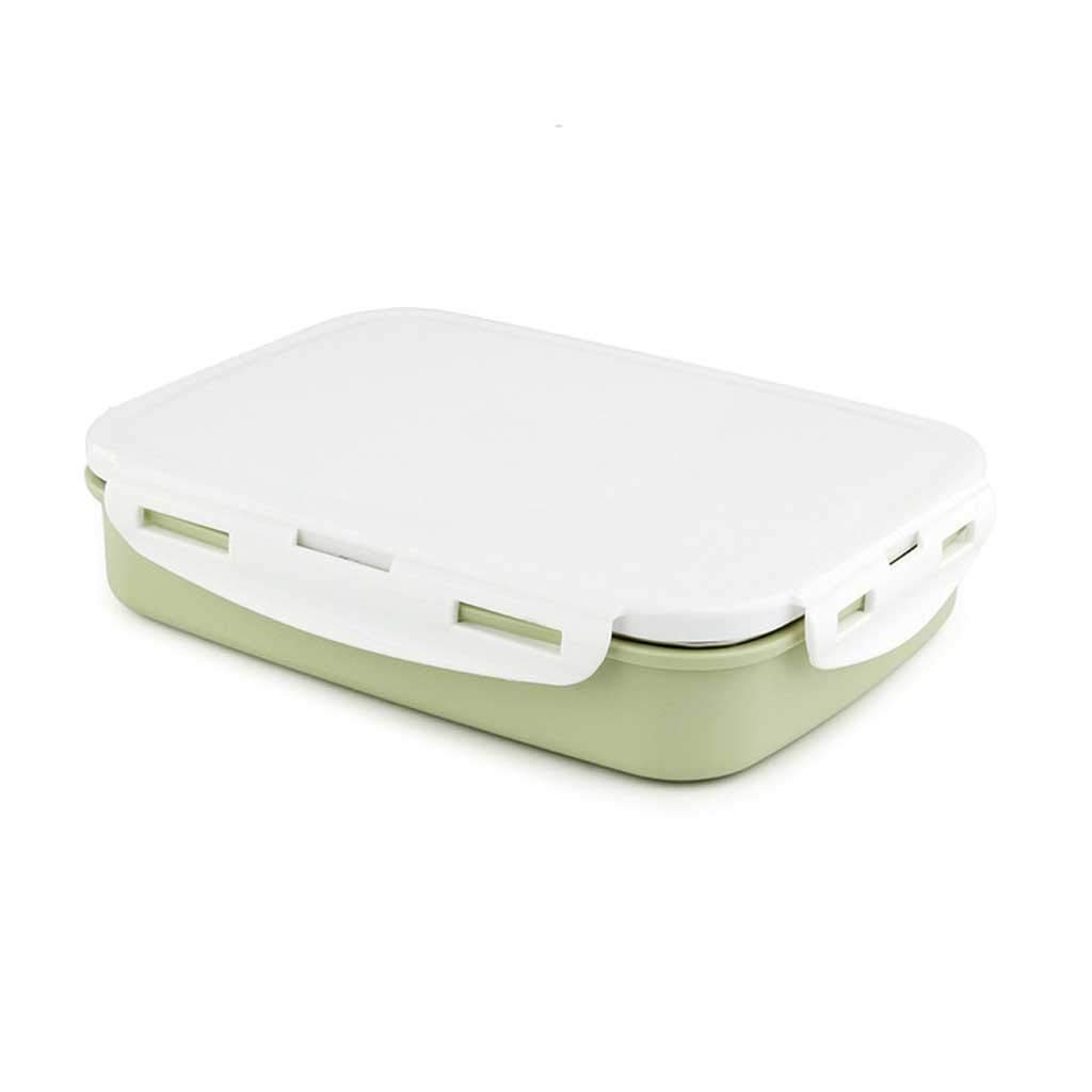 HXHLZY Stainless Steel Bento Box - Leak Proof Japanese Lunch Box with 4 Compartments, Thermal Insulated Food Container for Adults (Color: A) | Perfect for Office, School, Picnics & Meal Prep