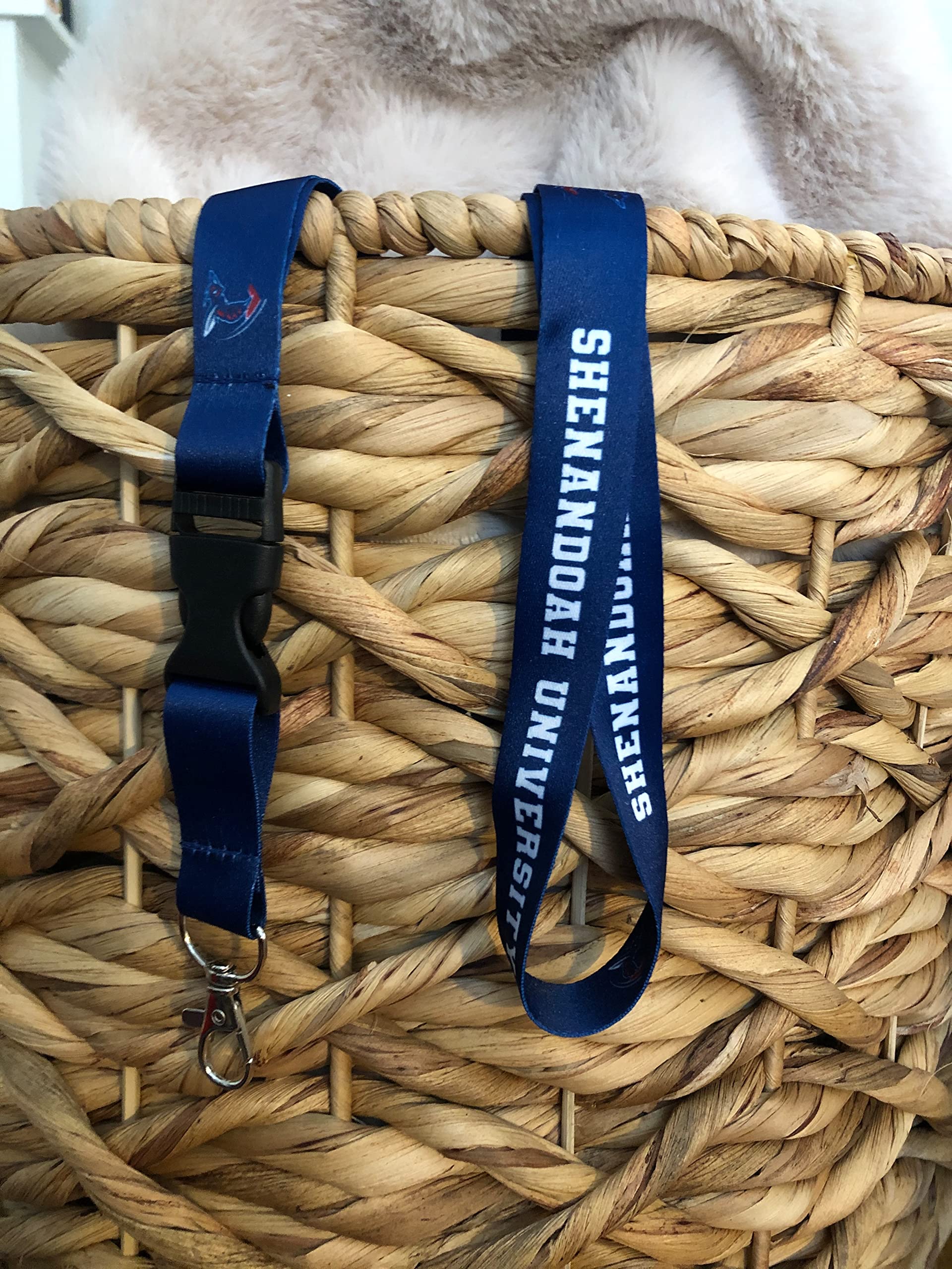 **Shenandoah University SU Hornets Lanyard - Detachable Breakaway Snap Buckle Keychain for Car Keys & ID Badge Holder (Blue, Desert Cactus Design) - Perfect for Campus, Office, and Events**