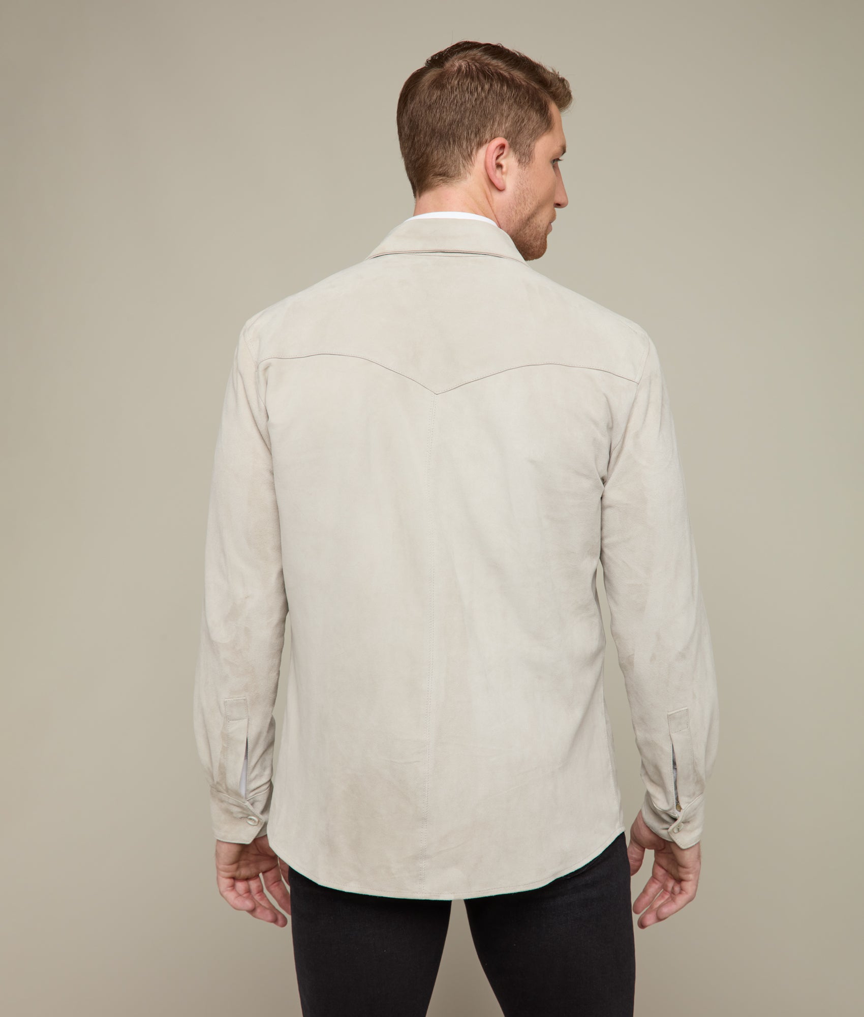 Stylish Grey Suede Overshirt for Men & Women | Comfortable & Trendy Layering Piece for Fall & Winter | Perfect for Casual Outings, Office Wear & Date Nights