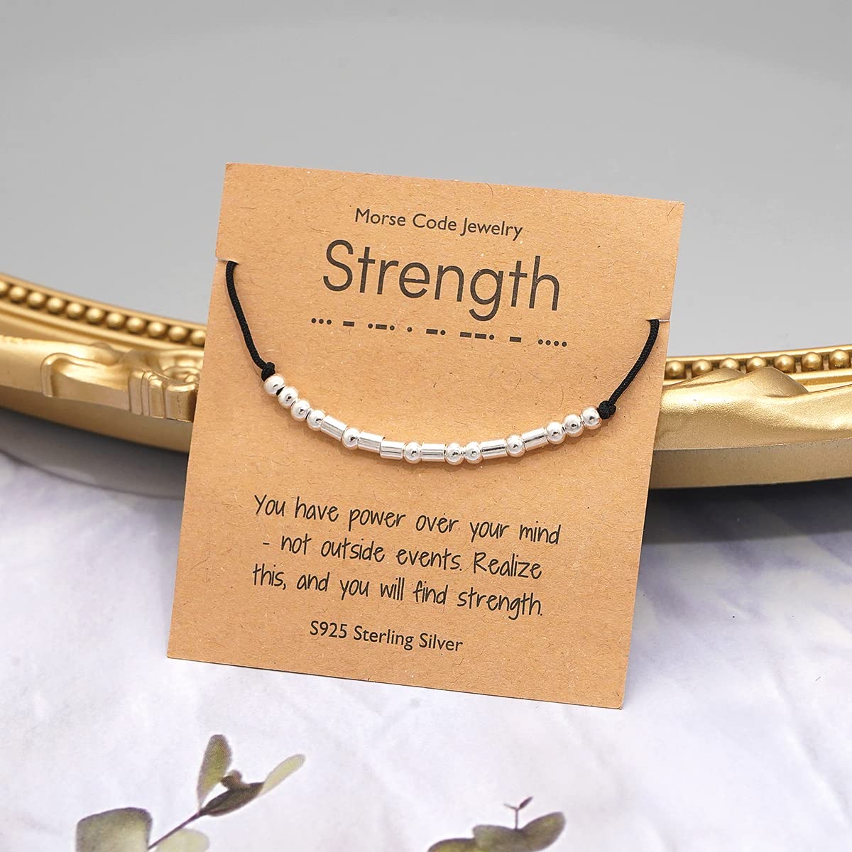 Personalized Morse Code Bracelet for Women - Sterling Silver Inspirational Jewelry Gift for Friendship, Valentine's Day, Graduation, Christmas & Birthday - Perfect for Everyday Wear, Special Occasions & Meaningful Gifting