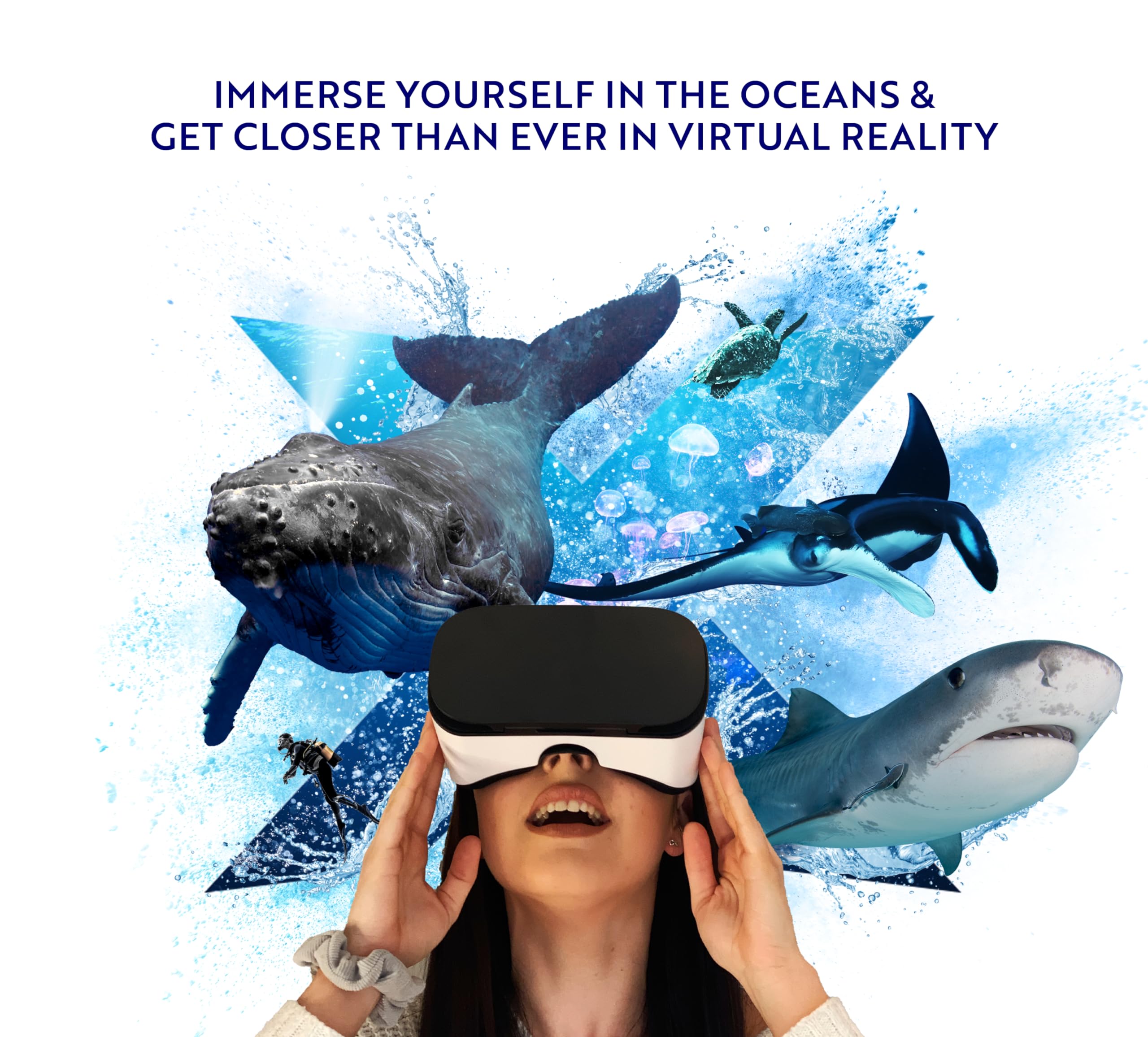 Kids VR Headset - STEM Educational Toy & Virtual Reality Adventure Gift for Children | Family-Friendly VR Goggles Compatible with Smartphones | Explore Oceans, Space & More - Perfect for Learning, Play & Family Bonding