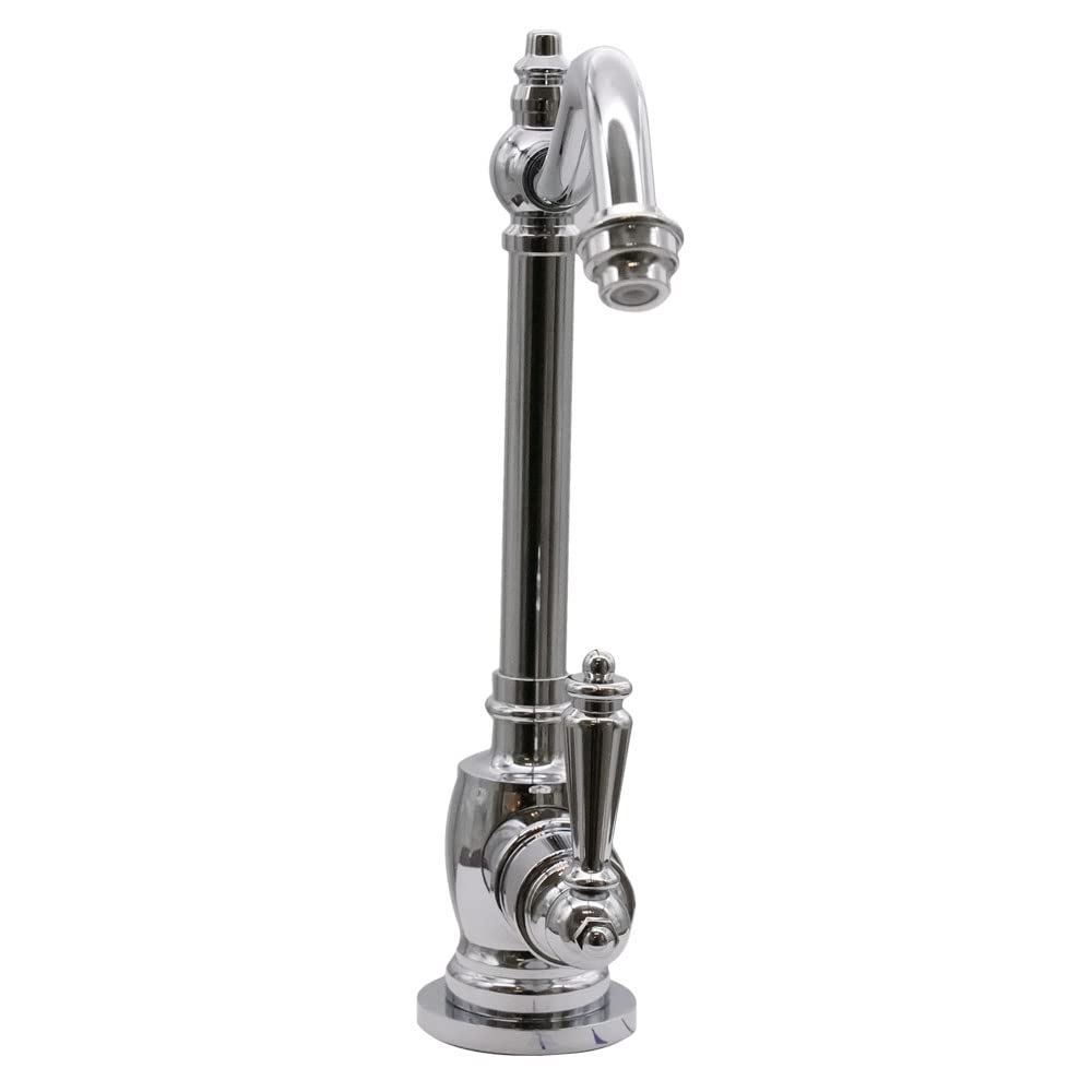 Westbrass D2035-NL-26 9 Inch Victorian Style Single Lever Cold Water Dispenser Faucet - Polished Chrome Finish for Kitchen, Bar, or Office Water Cooler Dispenser