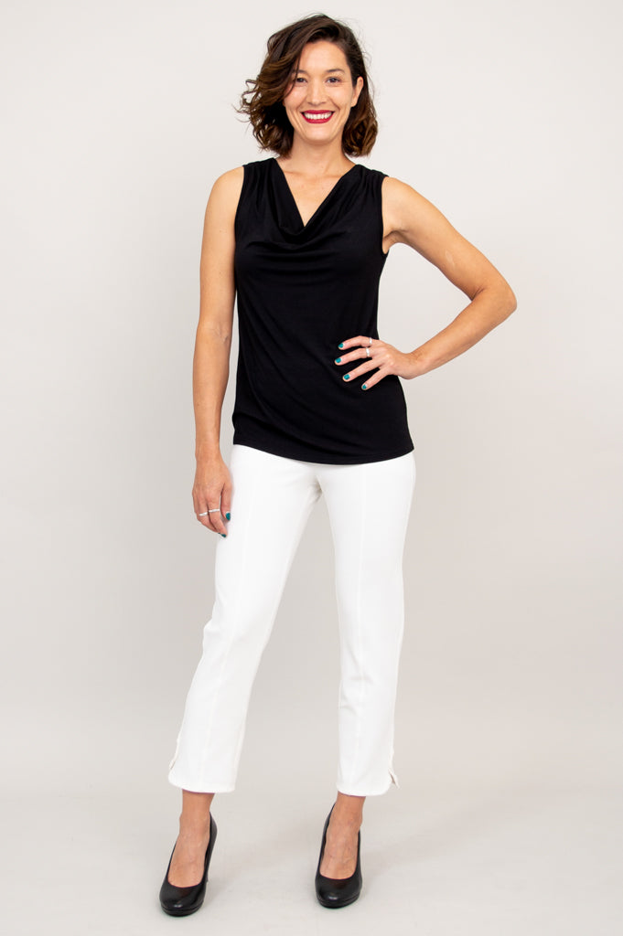 Charisse Tank Top for Women - Soft Bamboo Fabric, Breathable & Comfortable, Black - Perfect for Yoga, Workouts & Casual Wear
