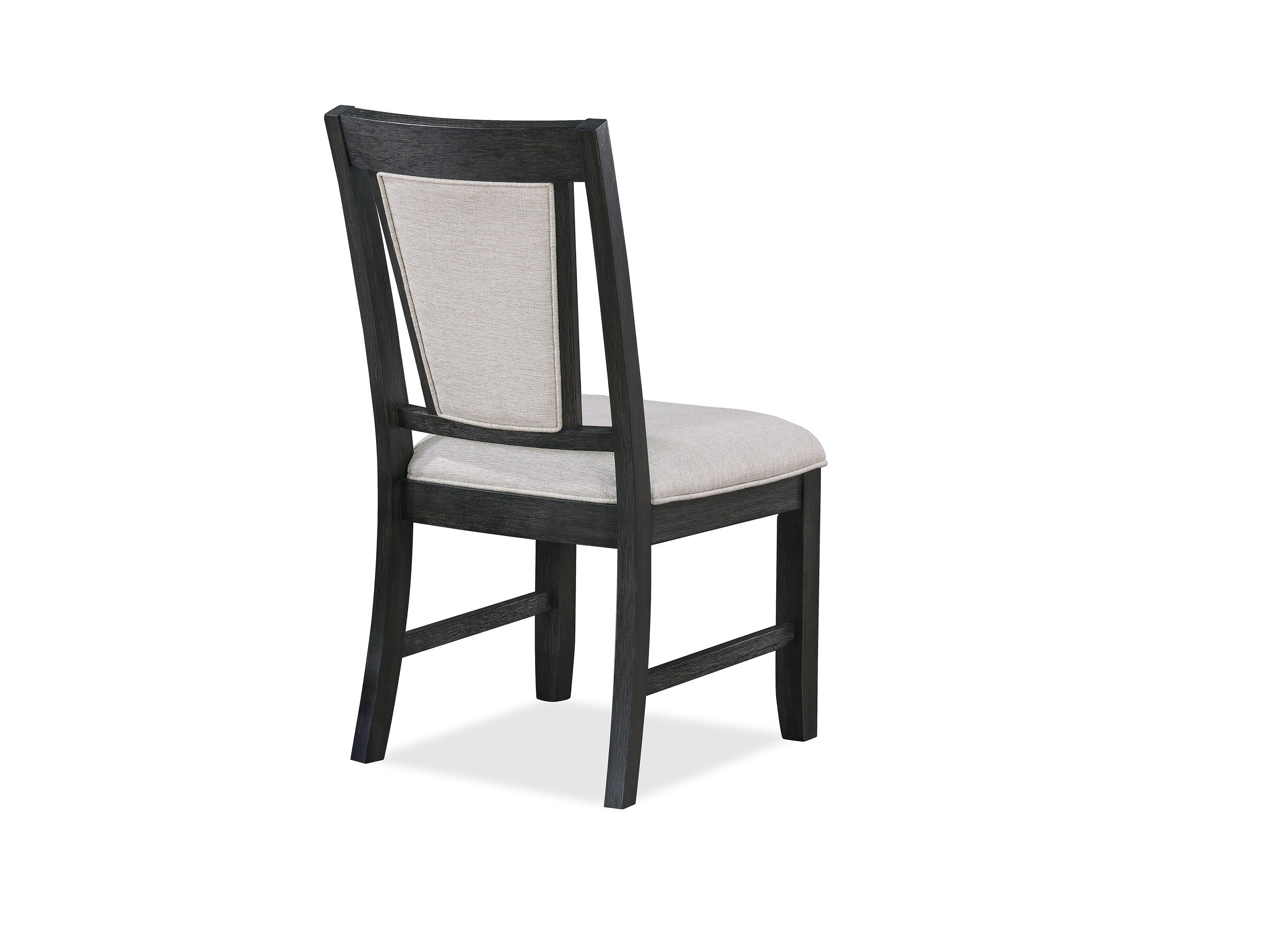 2-Piece Modern Upholstered Dining Chairs with Padded Seat & Back - Gray Wooden Side Chairs for Dining Room, Kitchen, Breakfast Nook & Home Decor
