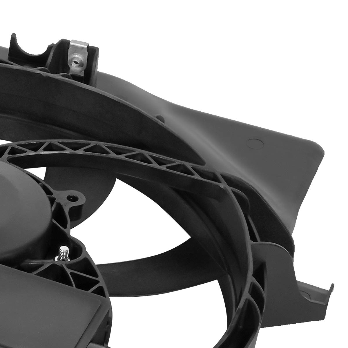 DNA MOTORING OEM-RF-0103 High Performance Radiator Cooling Fan Assembly - Direct Fit Replacement for 1997-2003 Ford Escort & 1997-1999 Mercury Tracer - Enhanced Cooling Efficiency - Black - Perfect for Engine Overheating Prevention & Summer Driving Conditions