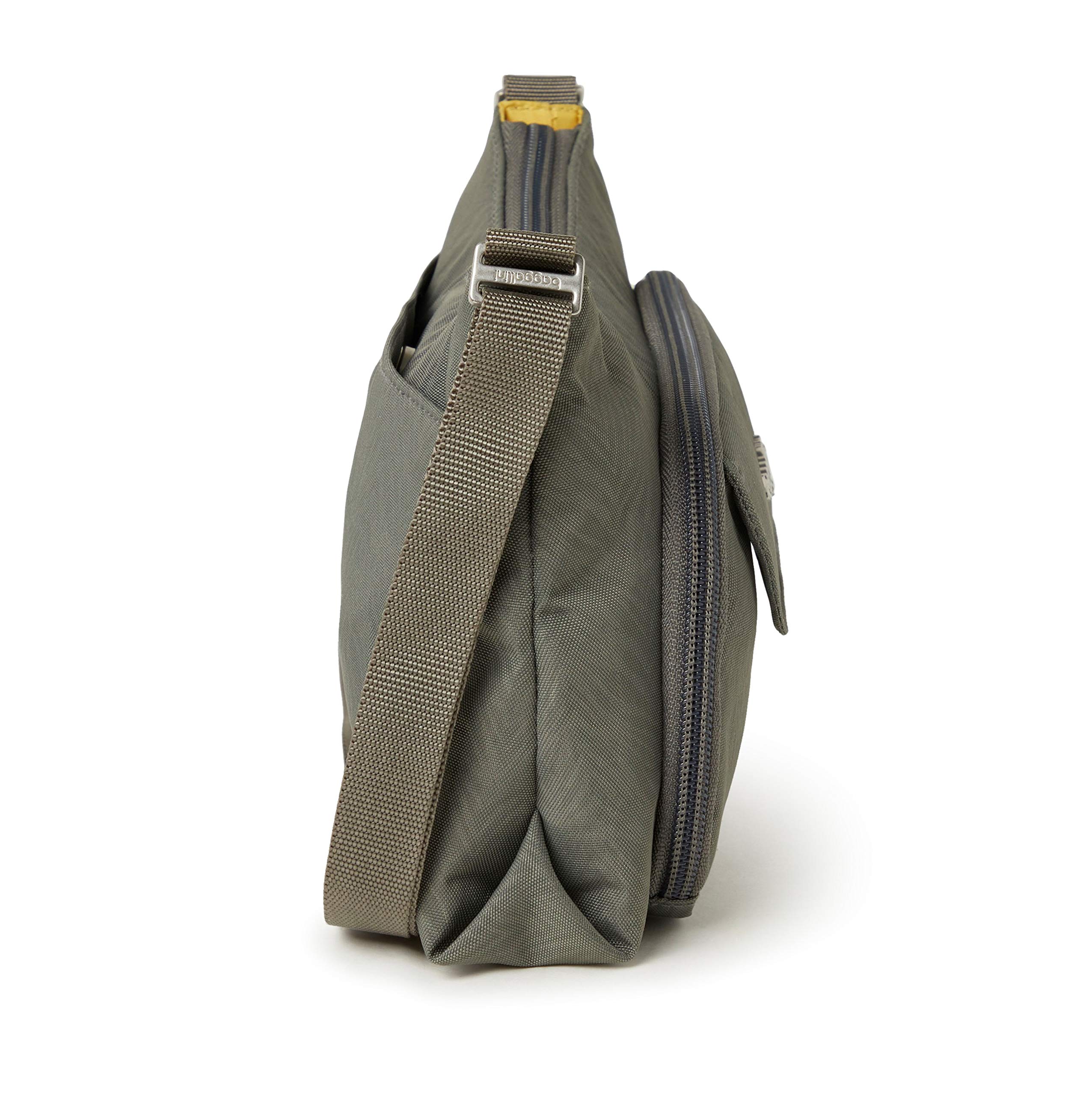 Baggallini Everyday Crossbody Bag for Women - Stylish Pewter Zebra Print, Lightweight & Durable, Perfect for Travel, Work & Daily Use