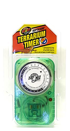 ZooMed Repticare Terrarium Timer - Automatic Lighting & Heating Control for Reptile Tanks - Includes DBDPet Pro-Tip Guide - Perfect for Bearded Dragons, Geckos & Snake Habitats