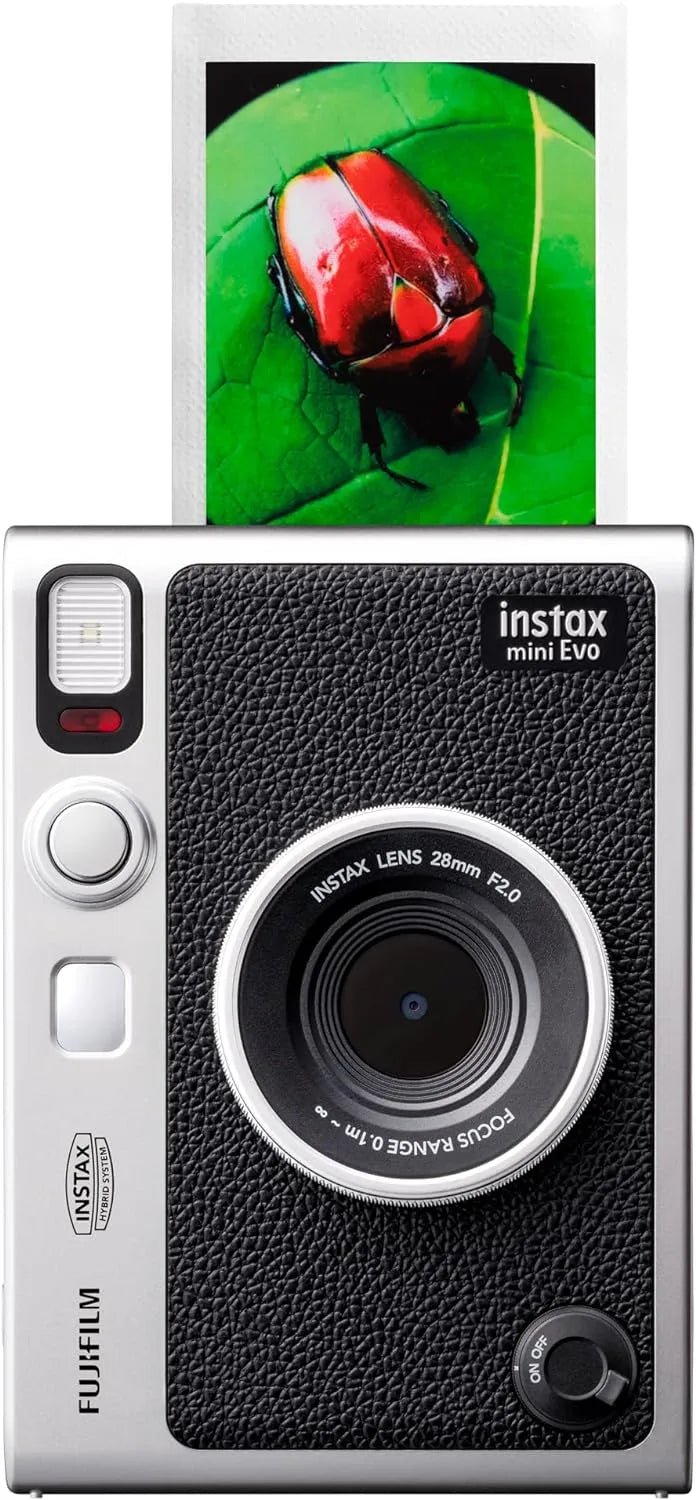 FUJIFILM INSTAX MINI EVO Hybrid Instant Camera - Print Digital Photos Instantly | Perfect for Travel, Parties & Memory Keeping