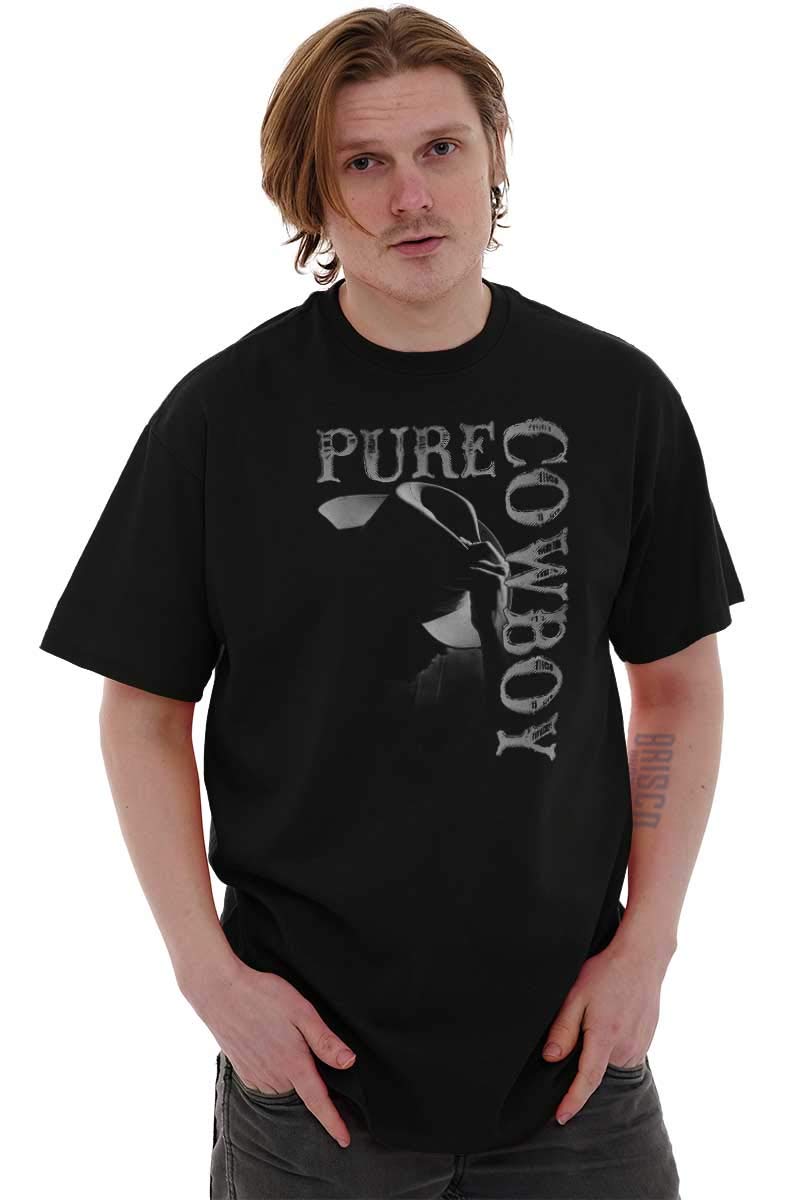 Pure Cowboy Country Cowpoke Men's Graphic T-Shirt - Vintage Western Style Tee for Casual Wear, Rodeo Events & Country Music Festivals