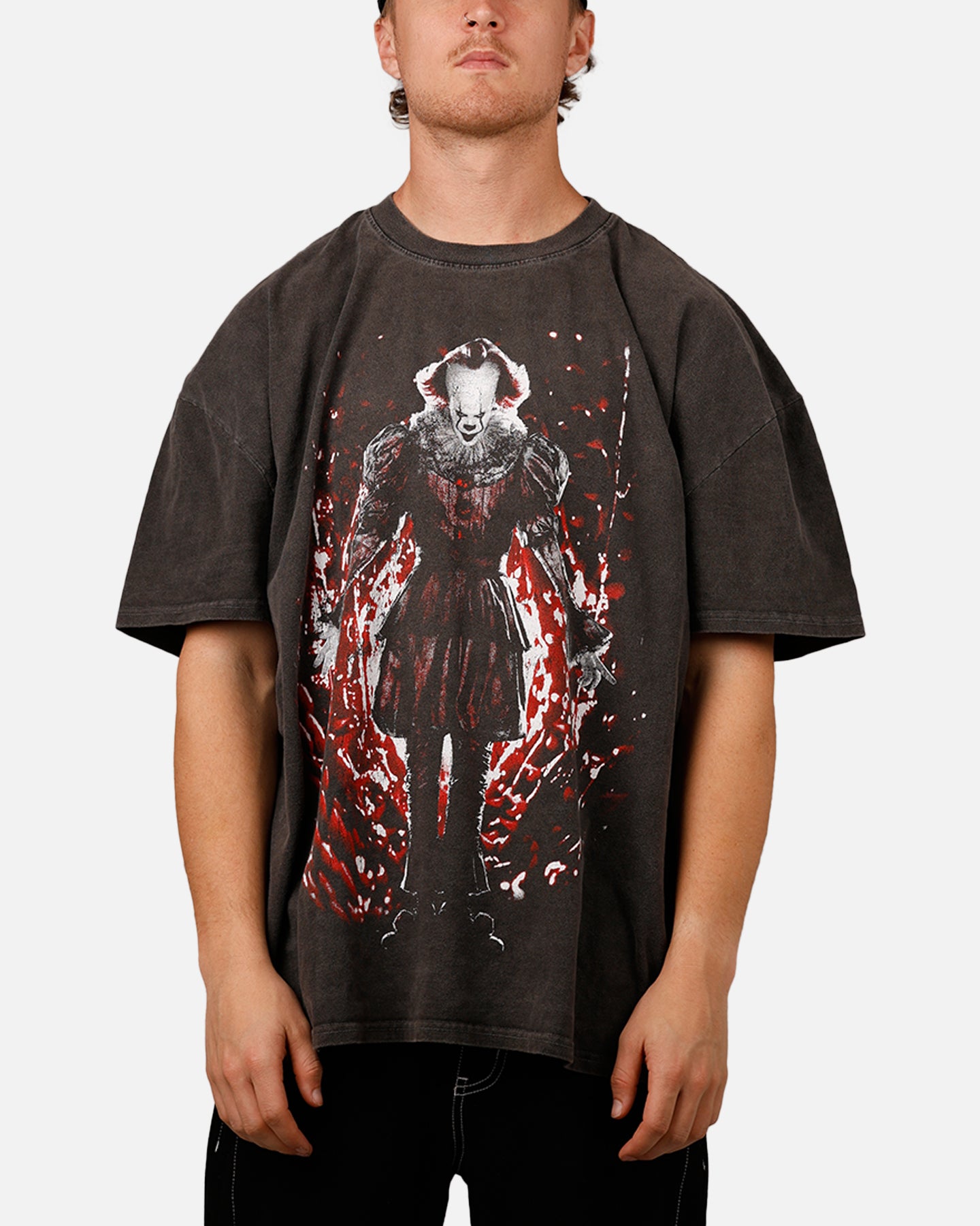 American Thrift X IT 'Horror Classics' The Dead Lights Heavy Cotton Vintage Black Wash T-Shirt - Perfect for Horror Fans, Halloween Costumes & Casual Wear