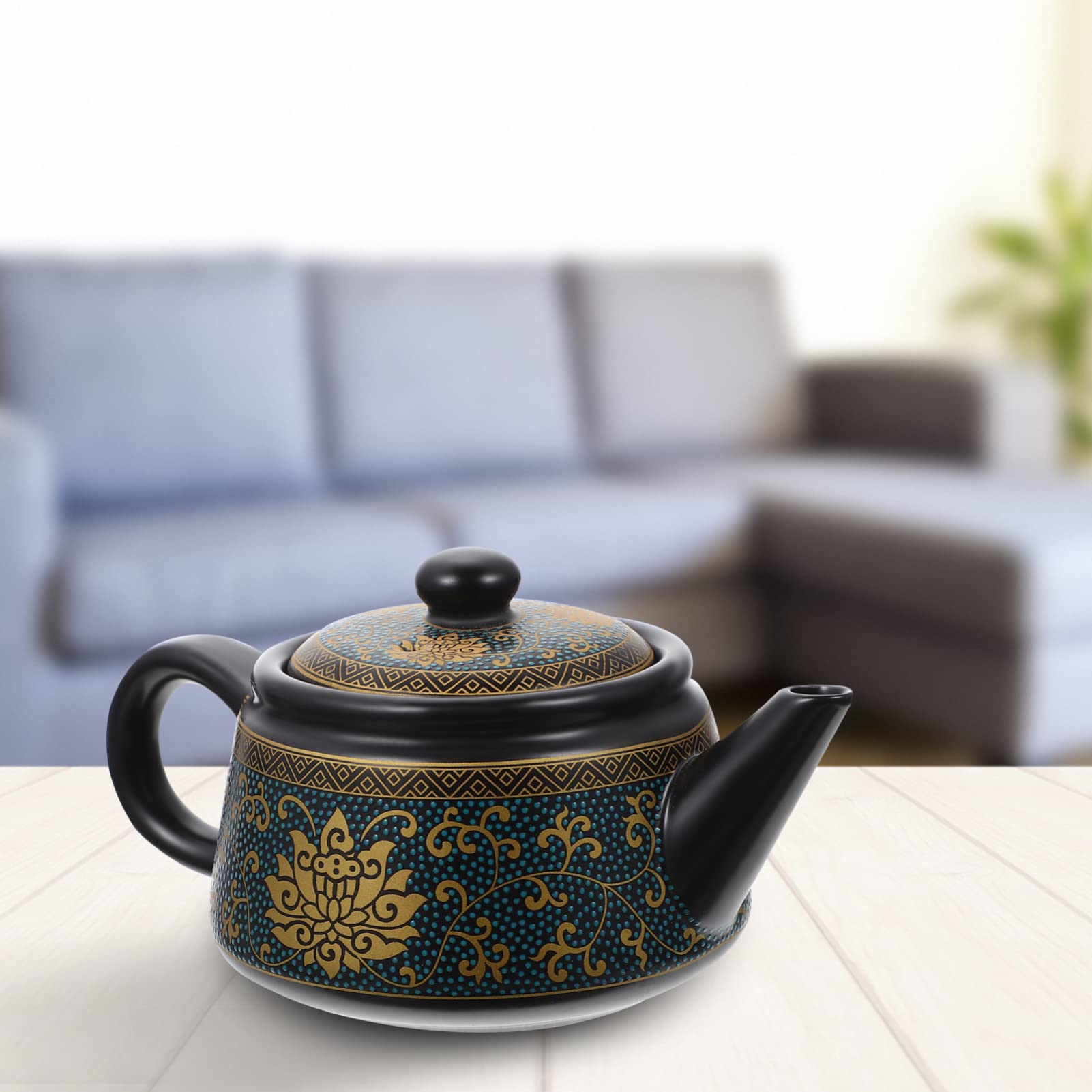 FOMIYES Ceramic Teapot - Handmade Elegant Tea Kettle for Home & Tearoom Decor, Perfect for Brewing Hot Tea, Herbal Tea & Iced Tea - Ideal Gift for Tea Lovers & Cozy Afternoon Tea Time