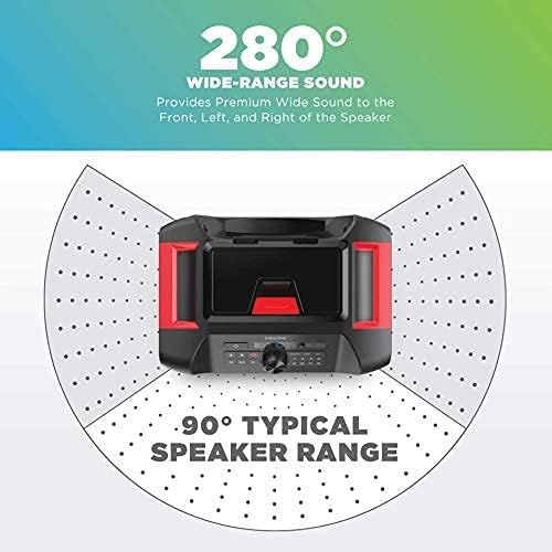 ION Pathfinder 280 All-Weather Bluetooth Speaker with Premium Wide-Angle Sound - Waterproof Outdoor Speaker for Pool Parties, Beach & Camping (Renewed)