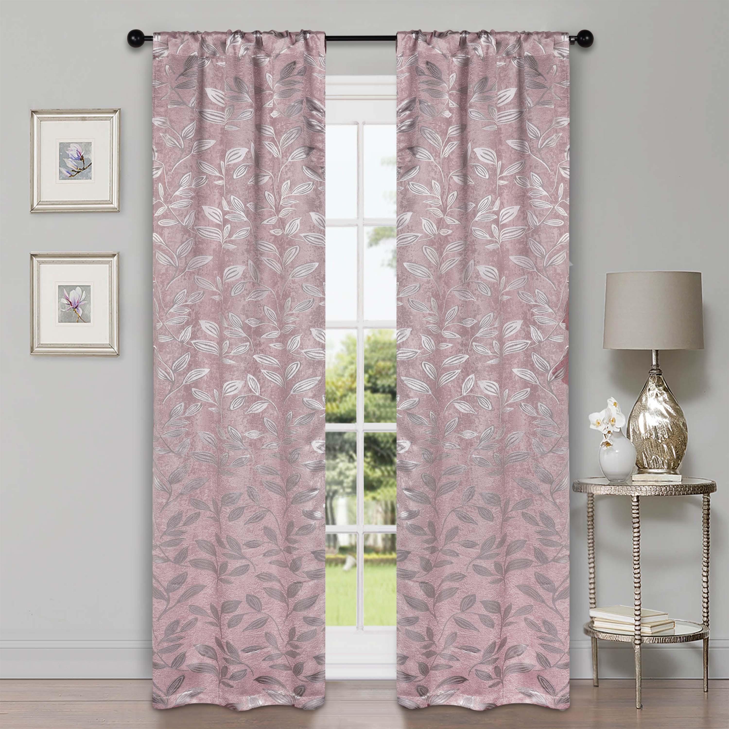 Blackout Curtains with Rod Pocket - Set of 2 Panels for Complete Room Darkening | Perfect for Bedrooms, Nurseries & Home Theater Light Blocking