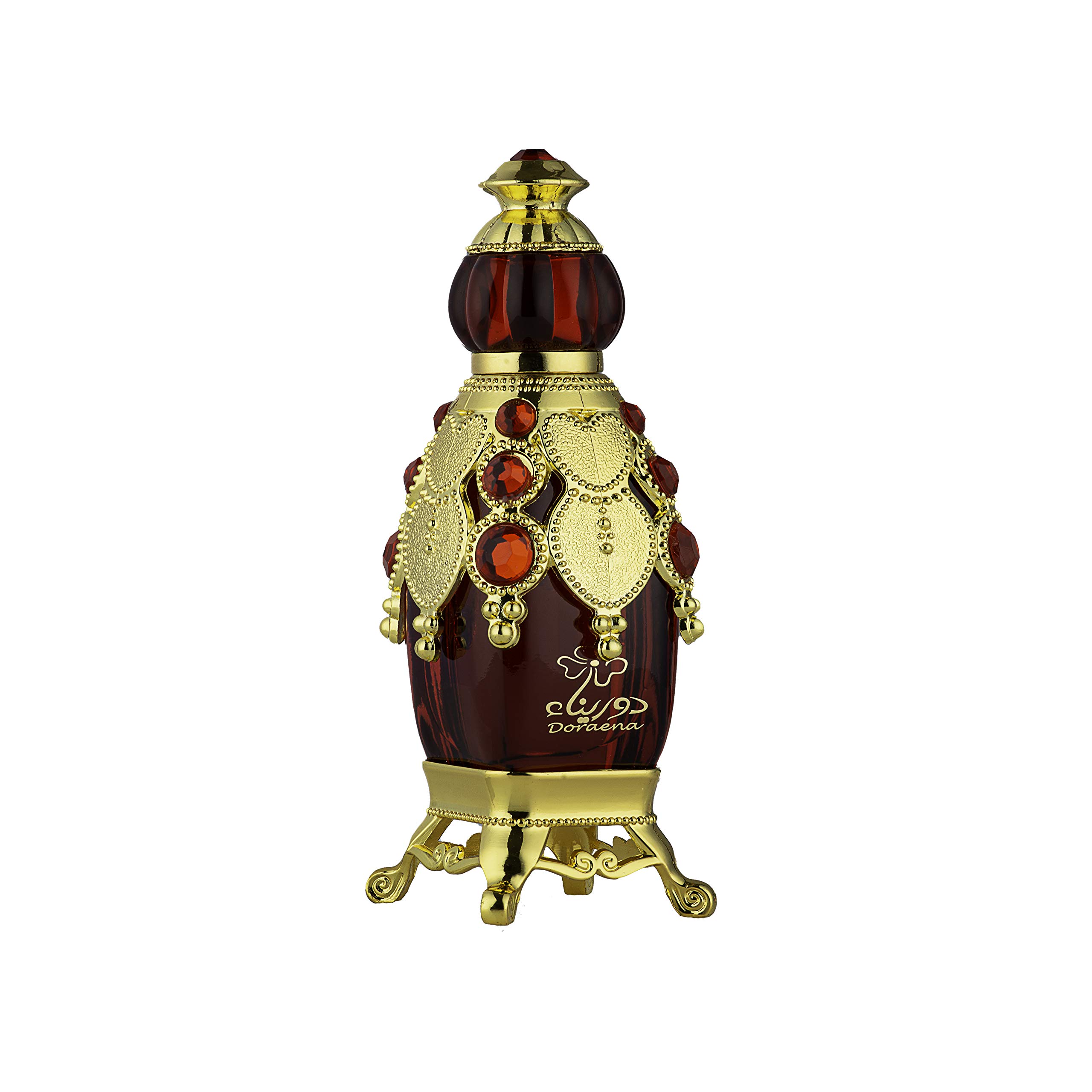Almas Perfumes Doraena Unisex Concentrated Perfume Body Oil - 0.85 Fl Oz (25ml) Long Lasting Fragrance, Pure Essential Oil - Luxurious Arabian Scent for Men & Women | Perfect for Date Night, Special Occasions & Daily Wear