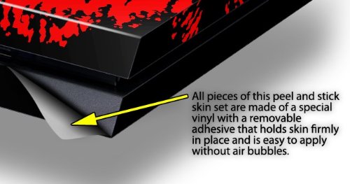 Big Kiss Lips Red on Black Decal Skin for Original PS4 Gaming Console - Perfect for Customizing and Personalizing Your PlayStation 4