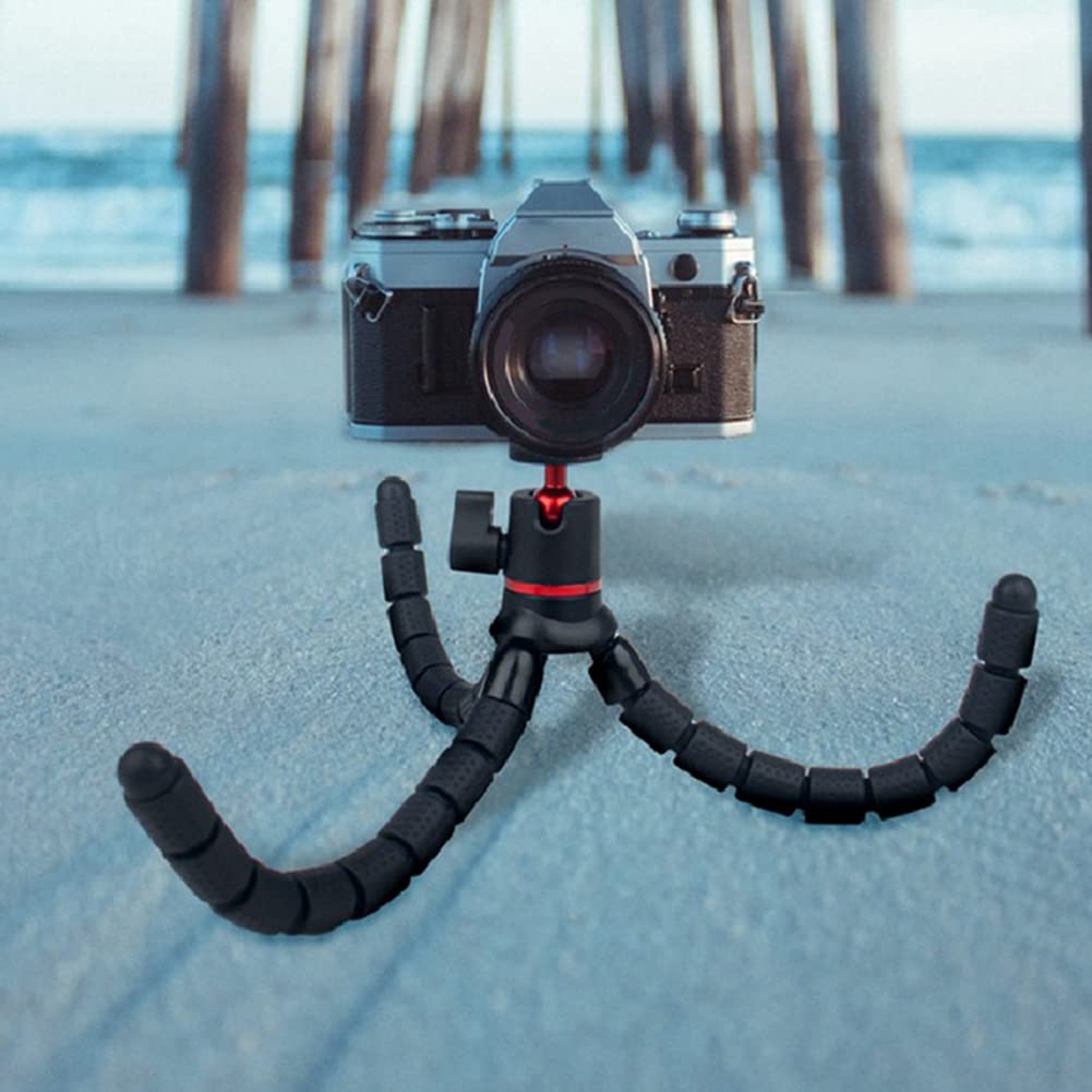 Flexible Universal Tripod Stand for Live Streaming & Action Cameras - Adjustable Monopod Holder for DSLR, DV, GoPro - Perfect for Vlogging, Travel & Outdoor Adventures