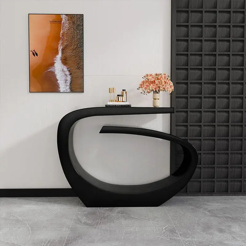 Italian Ultra Narrow End Console Table - Slim Sofa Table for Small Spaces, Hallway & Entryway Decor - Perfect for Apartments, Living Rooms & Bedrooms
